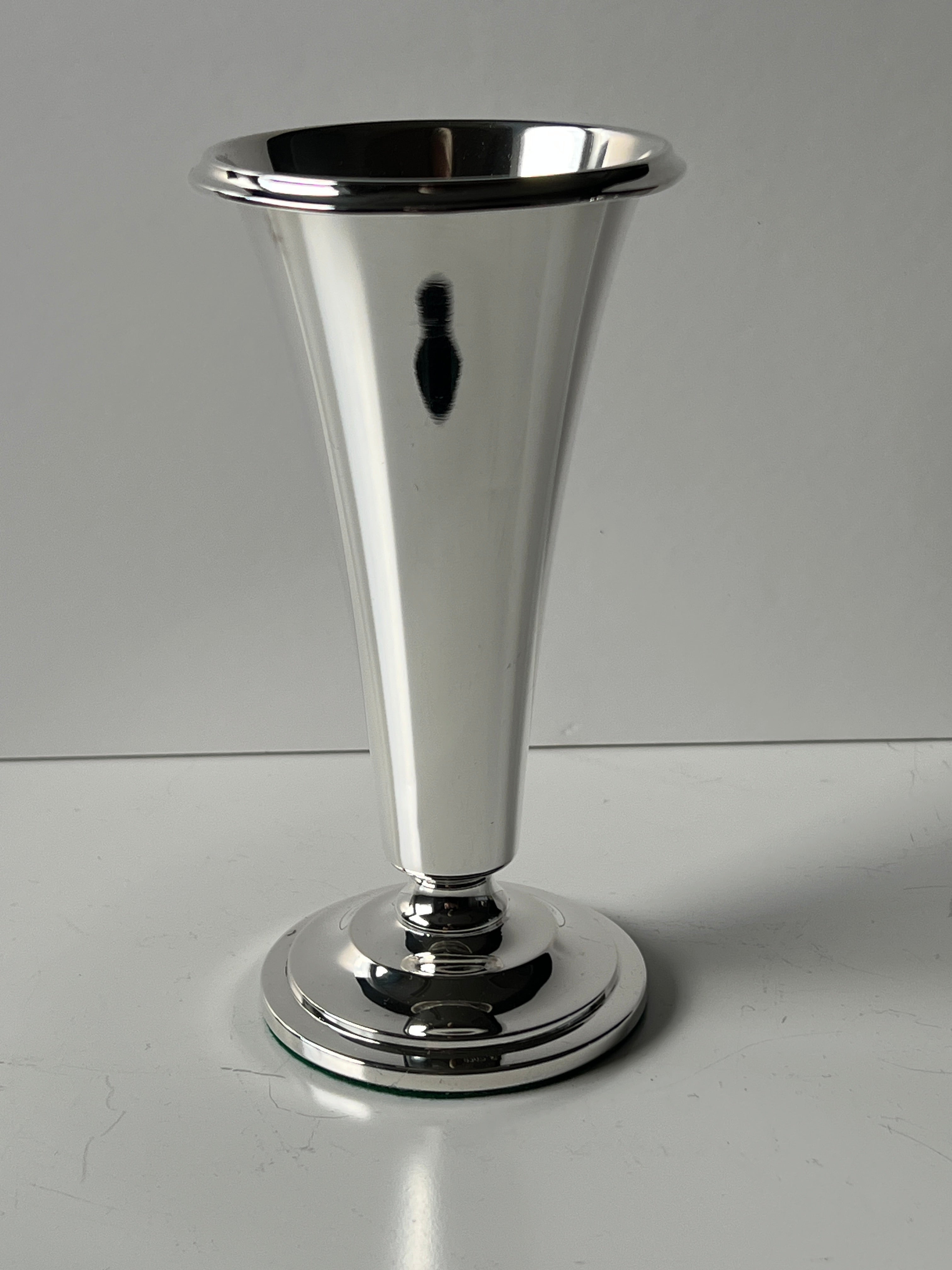 Vintage sølv blomstervase 18cm
