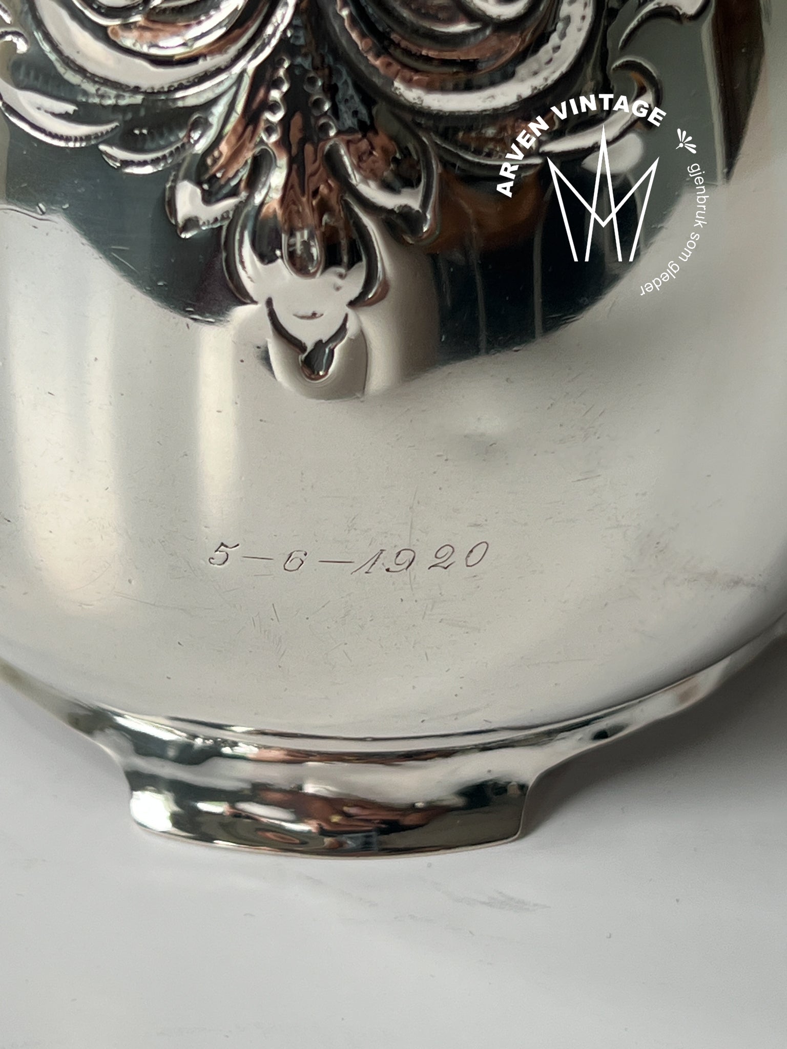 Vintage sølv kaffekanne