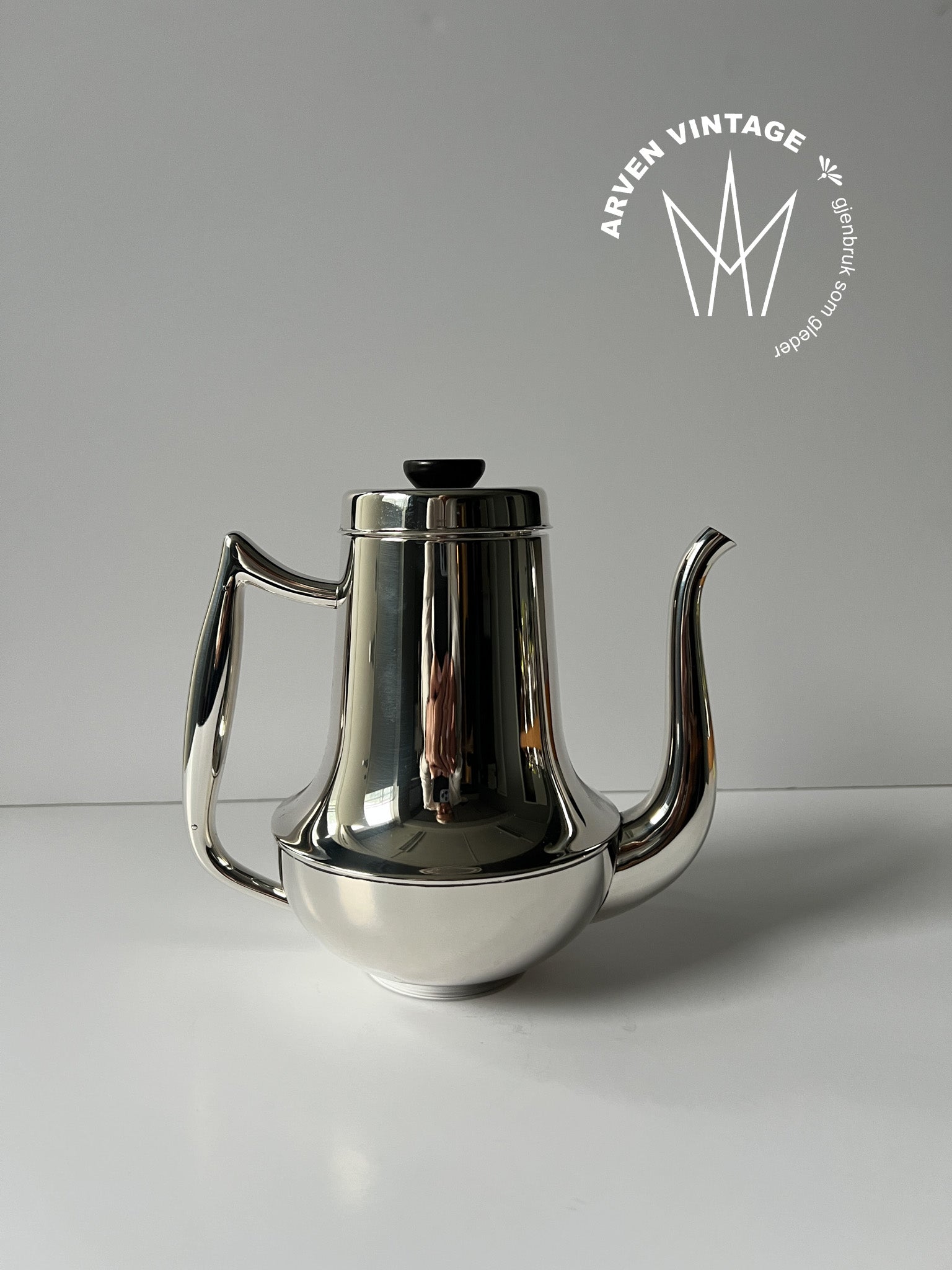 Vintage sølv kaffekanne D-A