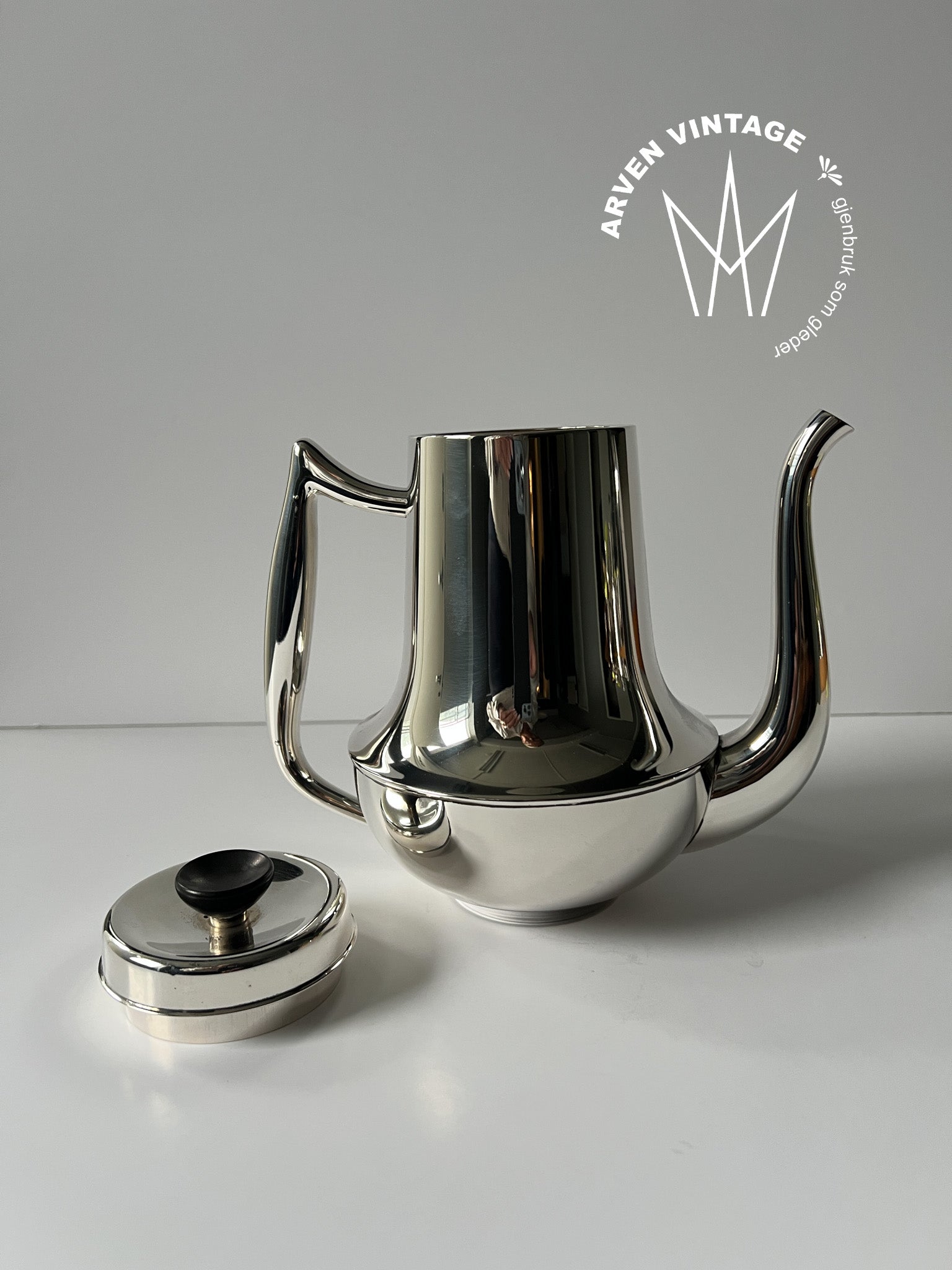 Vintage sølv kaffekanne D-A