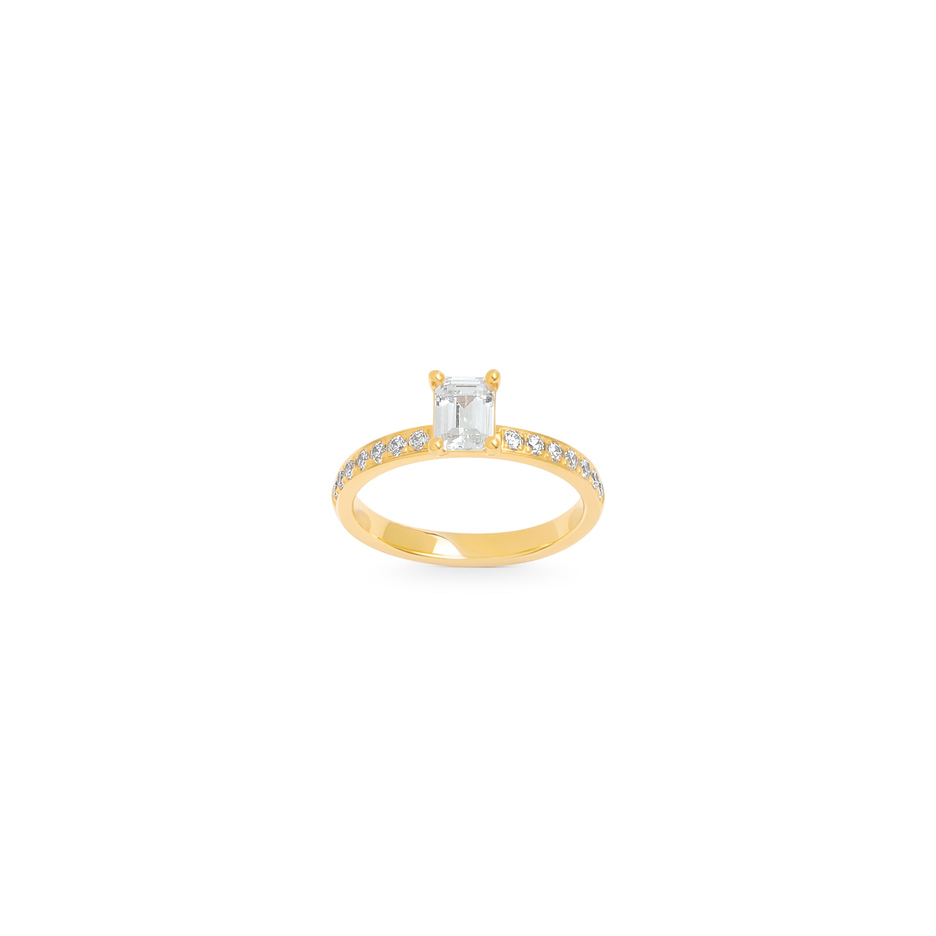 Elara Emerald Diamantring