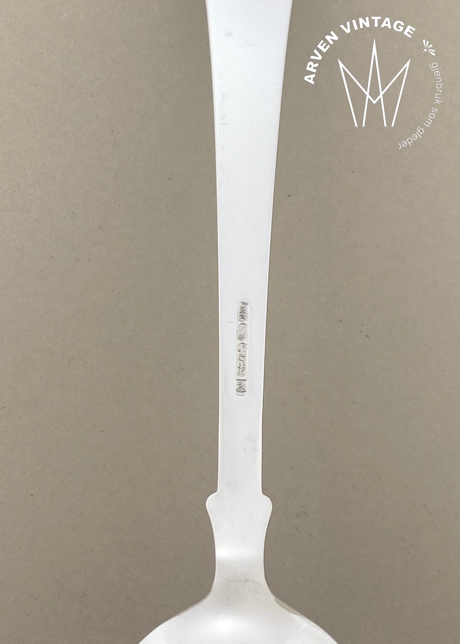 Vintage Lilje liten spisegaffel