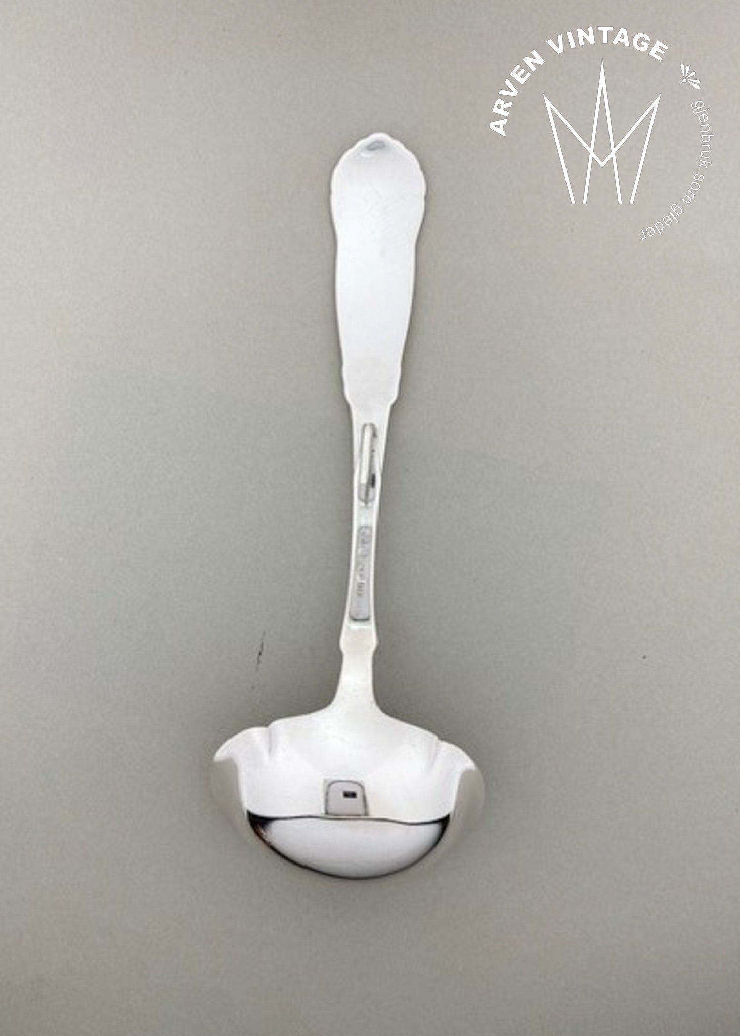 Vintage Hardanger sauce ladle with hook