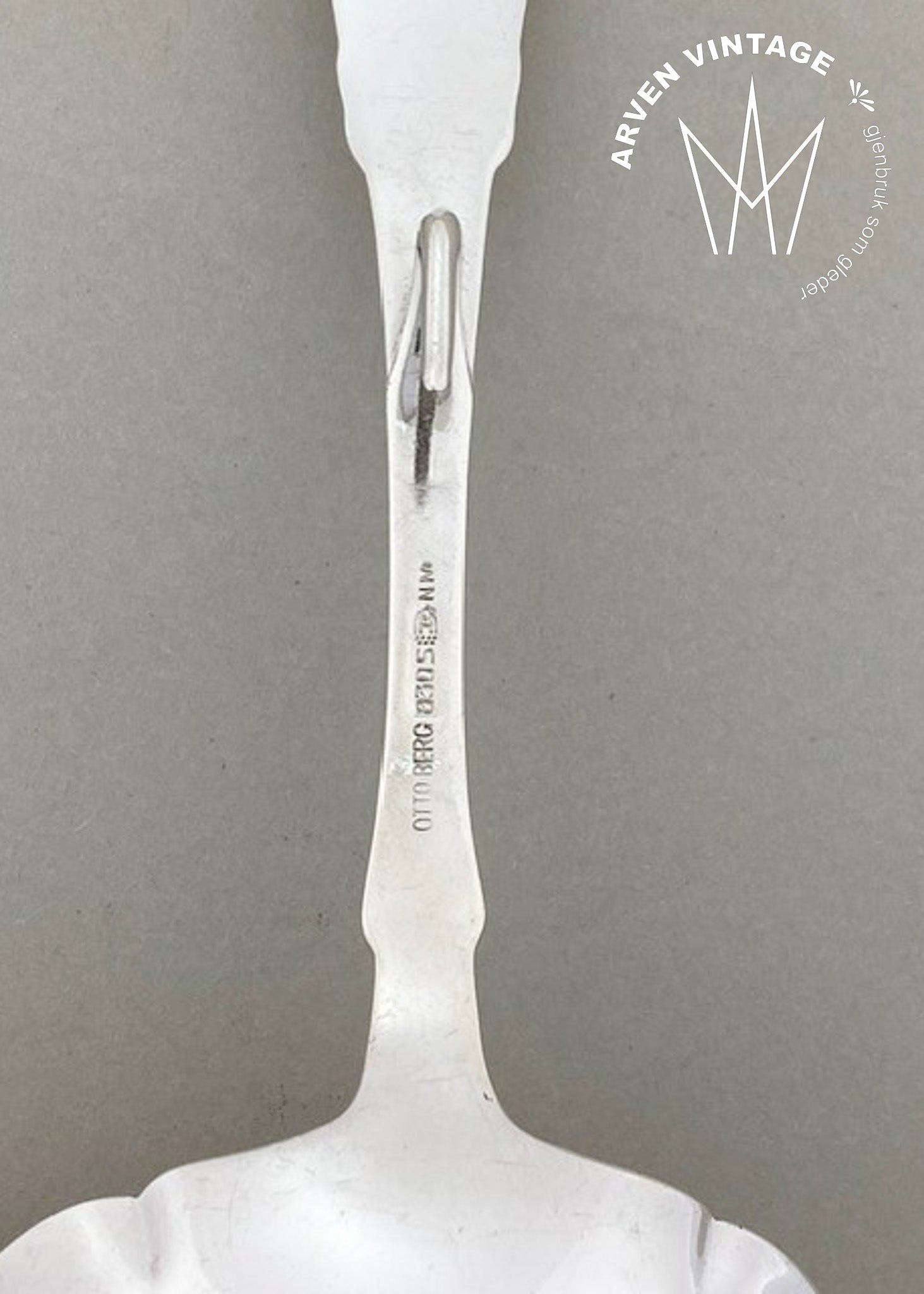 Vintage Hardanger sauce ladle with hook