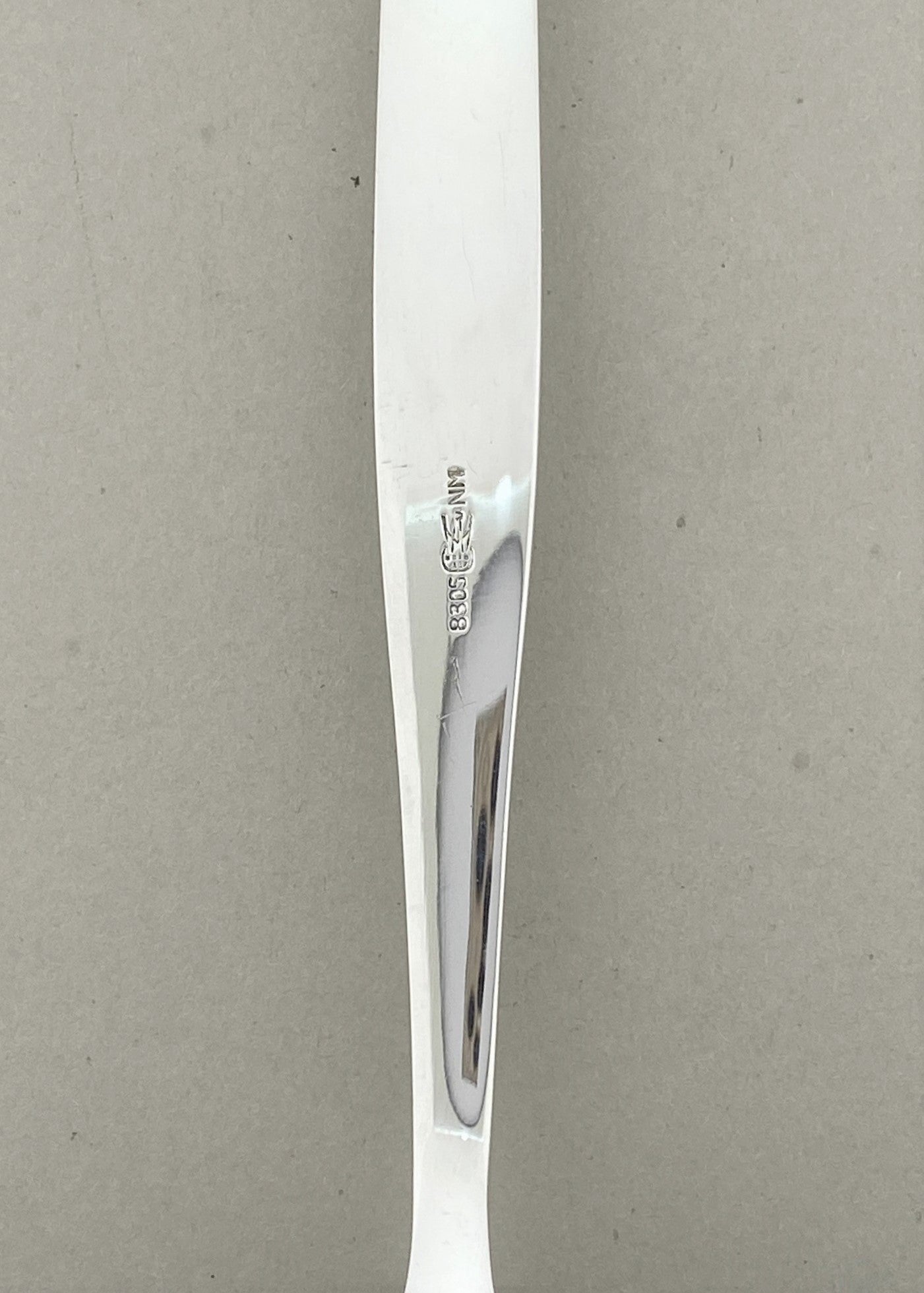 Vintage Faceted cream spoon / salad spoon