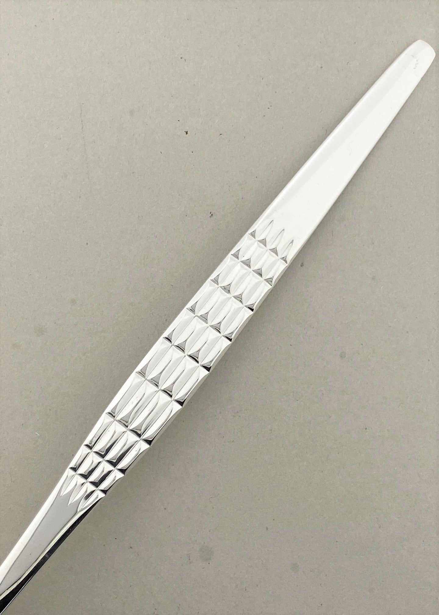 Vintage Faceted cream spoon / salad spoon