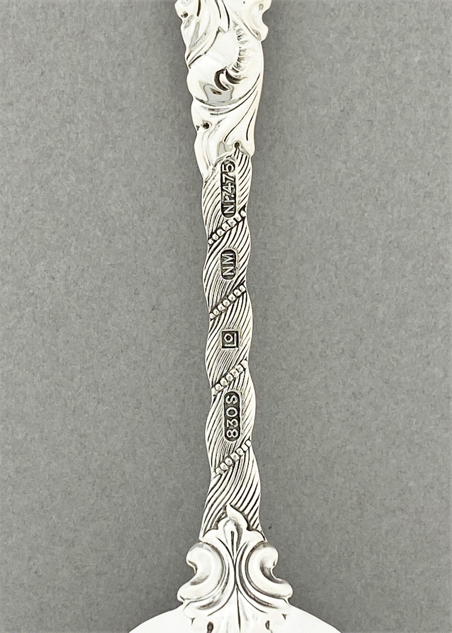 Vintage Double Rococo Ice Cream Spoon / Children's Spoon