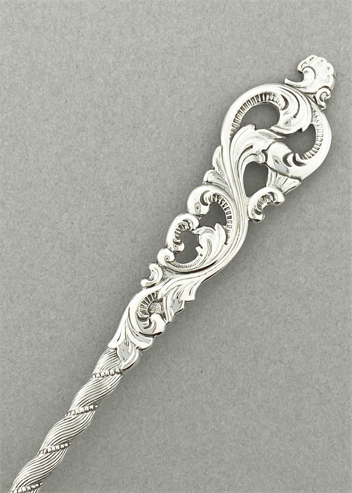 Vintage Double Rococo Ice Cream Spoon / Children's Spoon