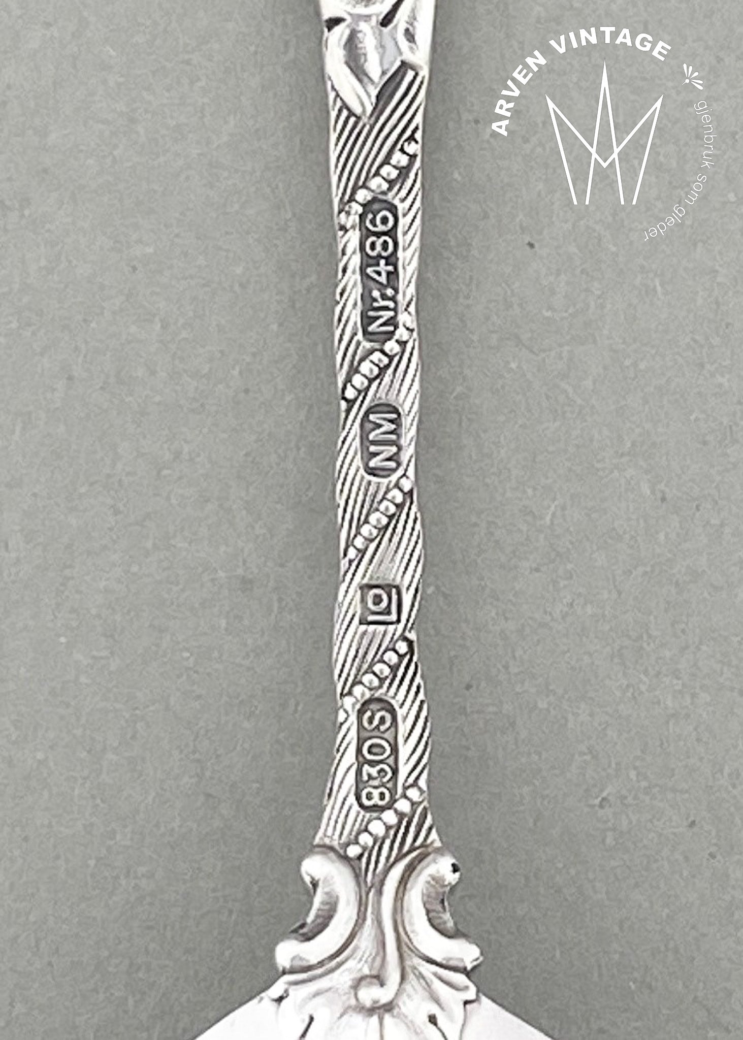 Vintage Double Rococo Spoon