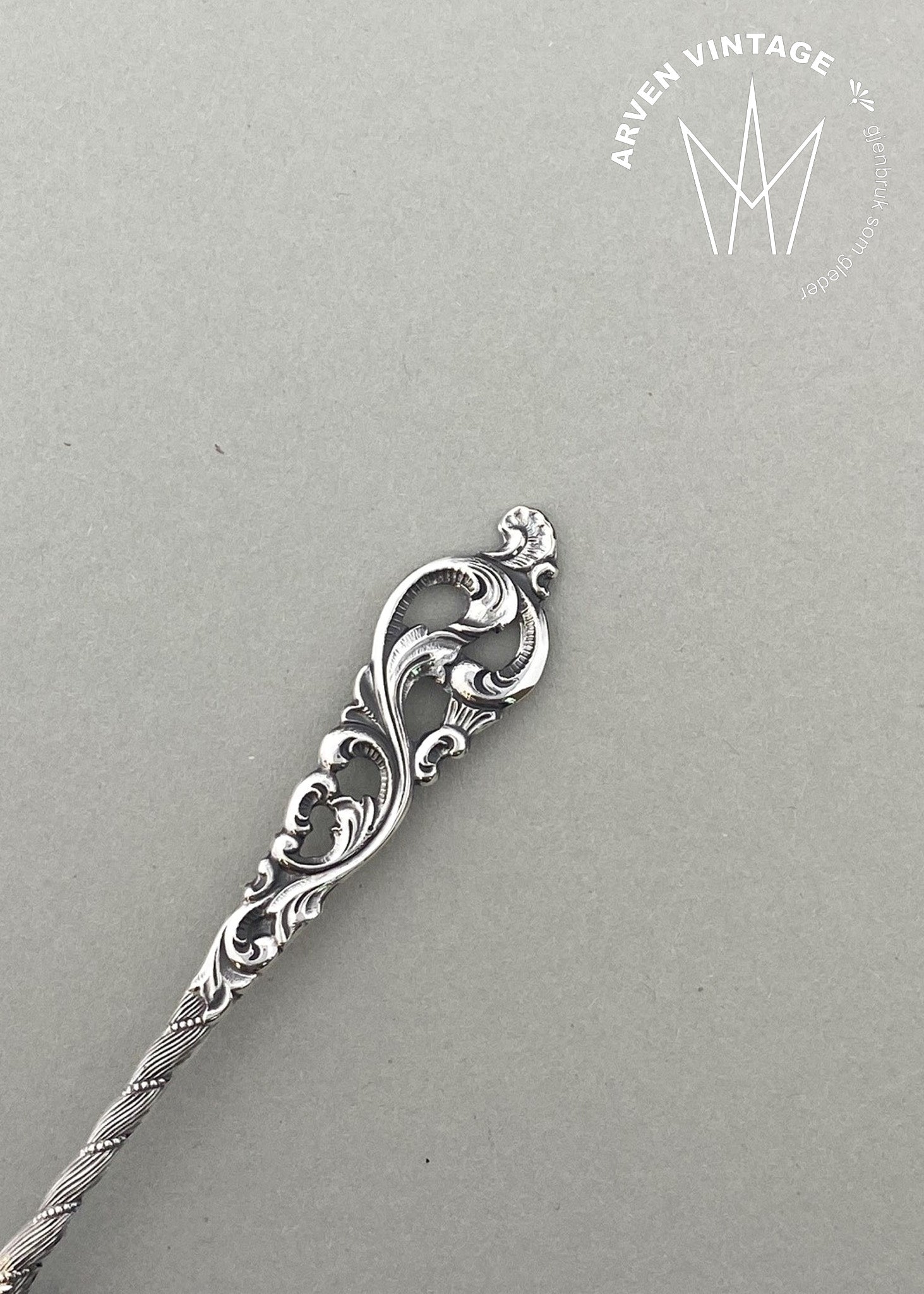 Vintage Double Rococo Spoon