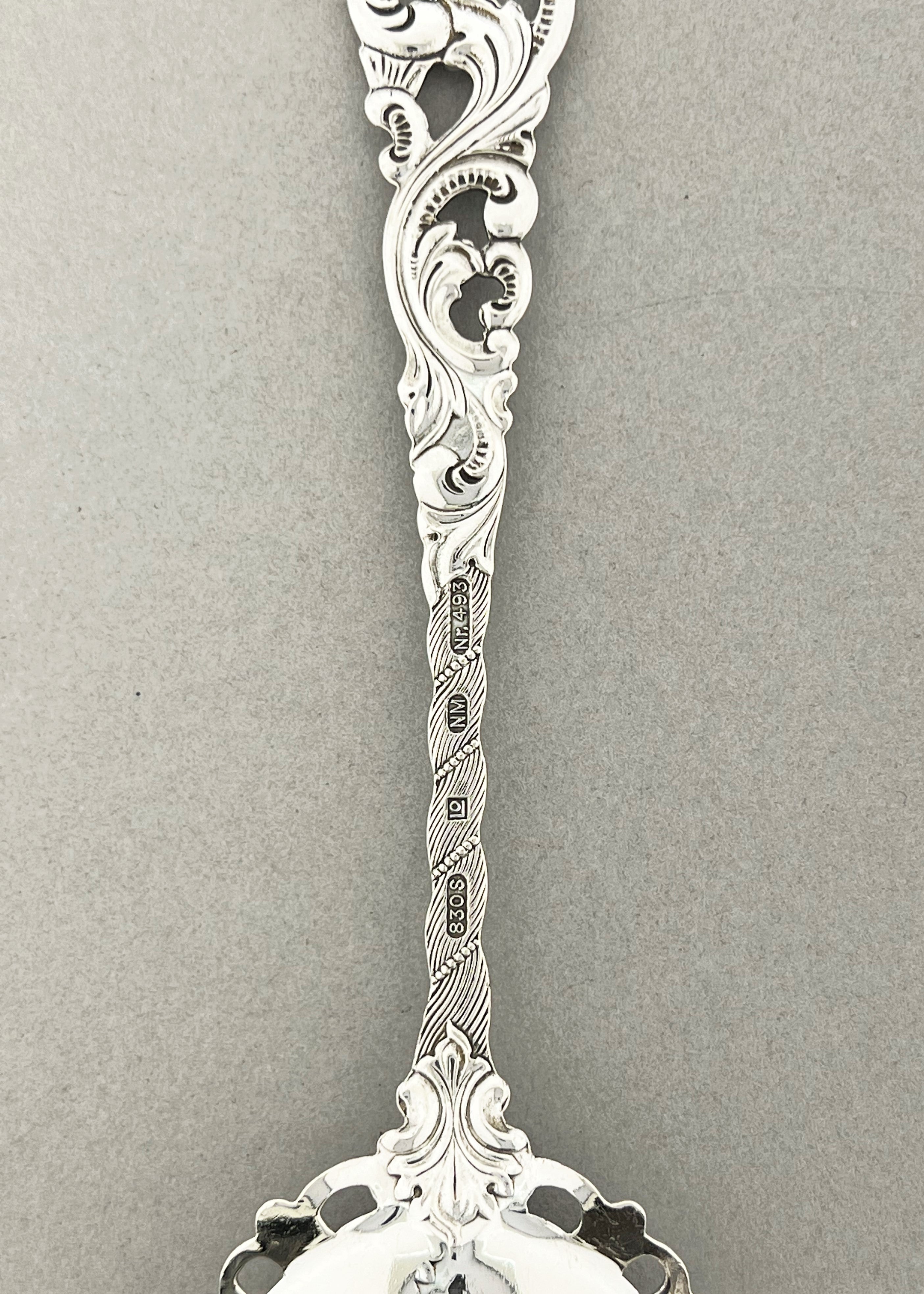 Vintage Double Rococo large jam spoon