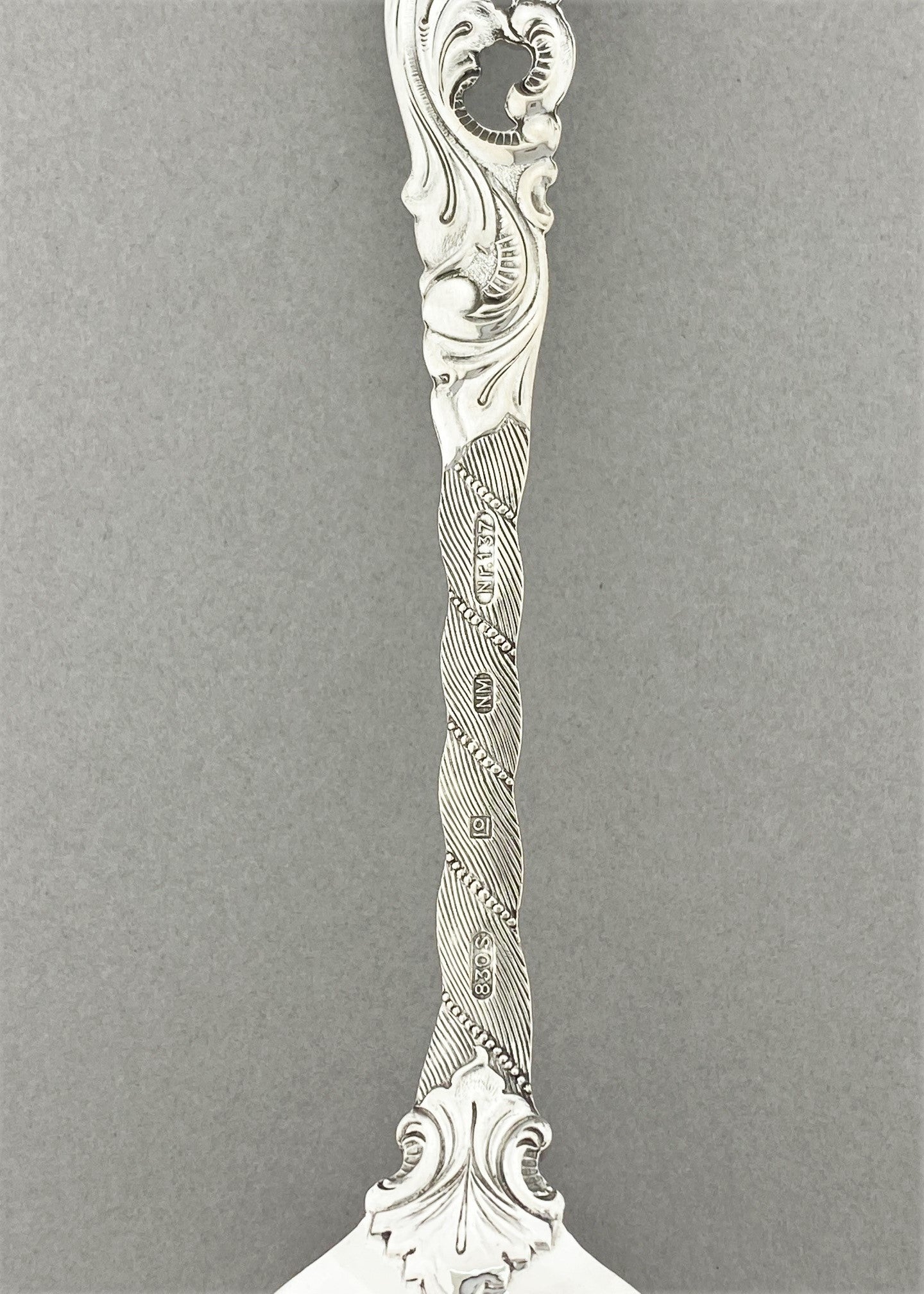 Vintage Double Rococo Large Tablespoon