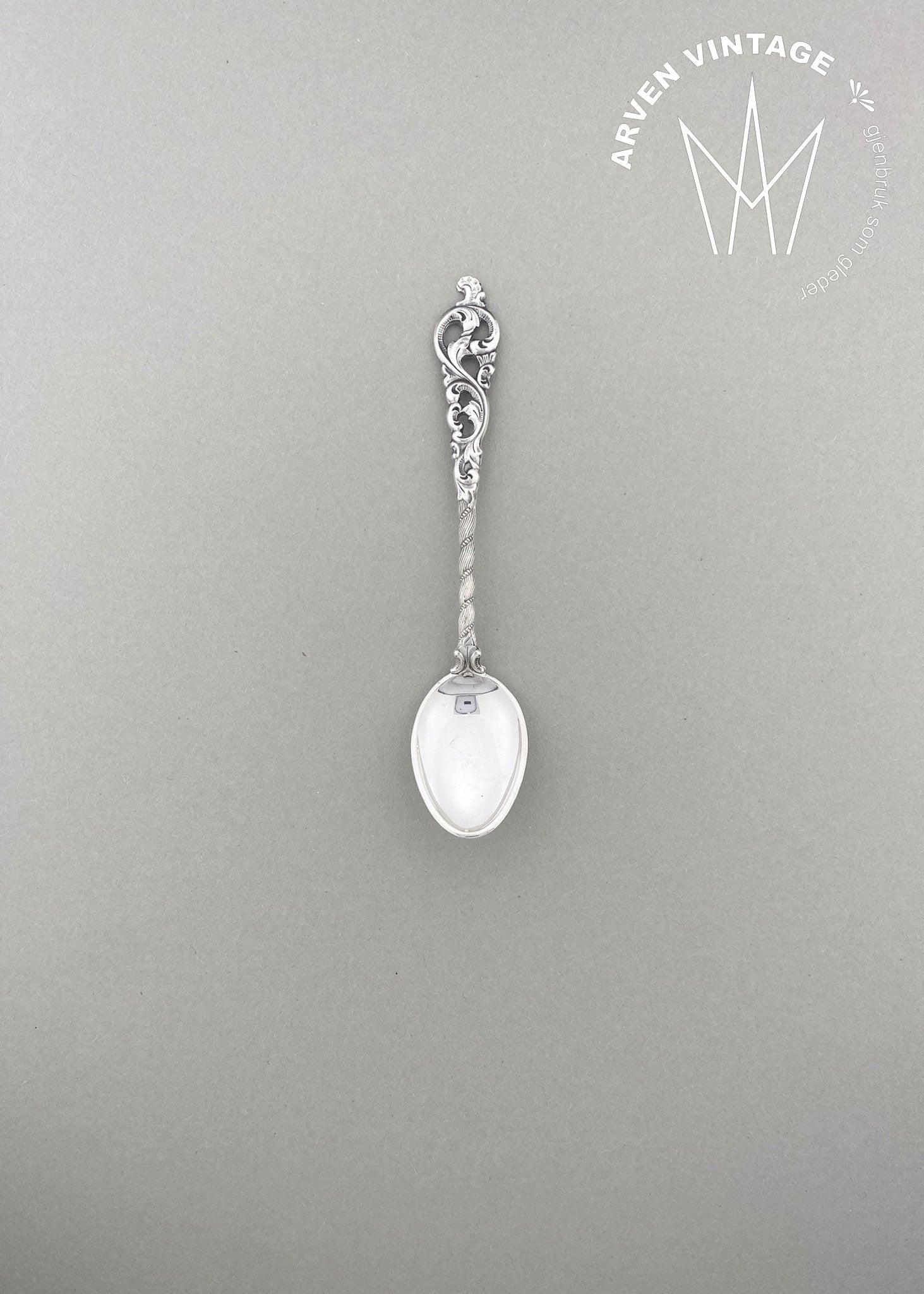 Vintage Double Rococo Mocha Spoon