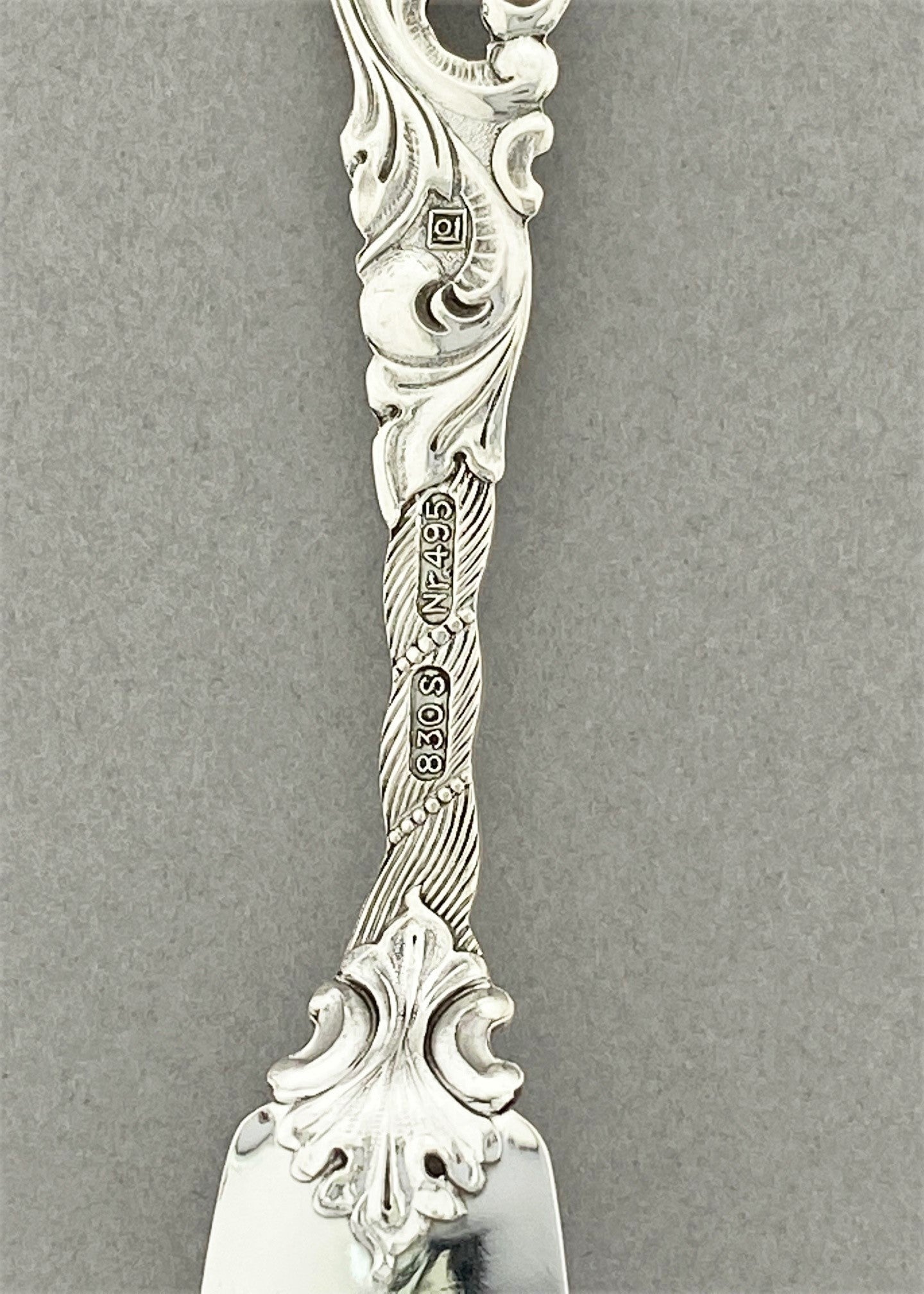 Vintage Double Rococo Butter Knife