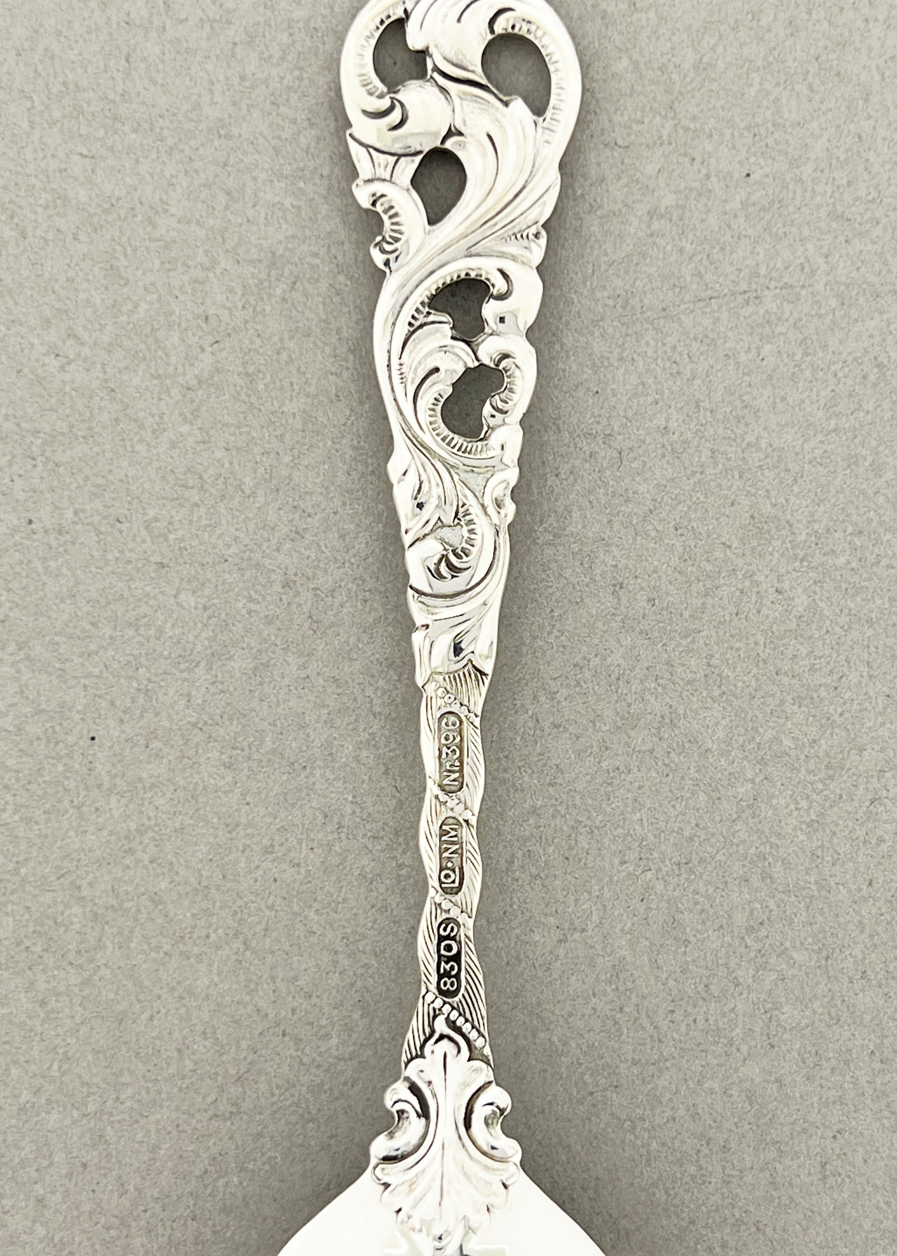 Vintage Double Rococo jelly spoon / tapas spoon / sugar spoon