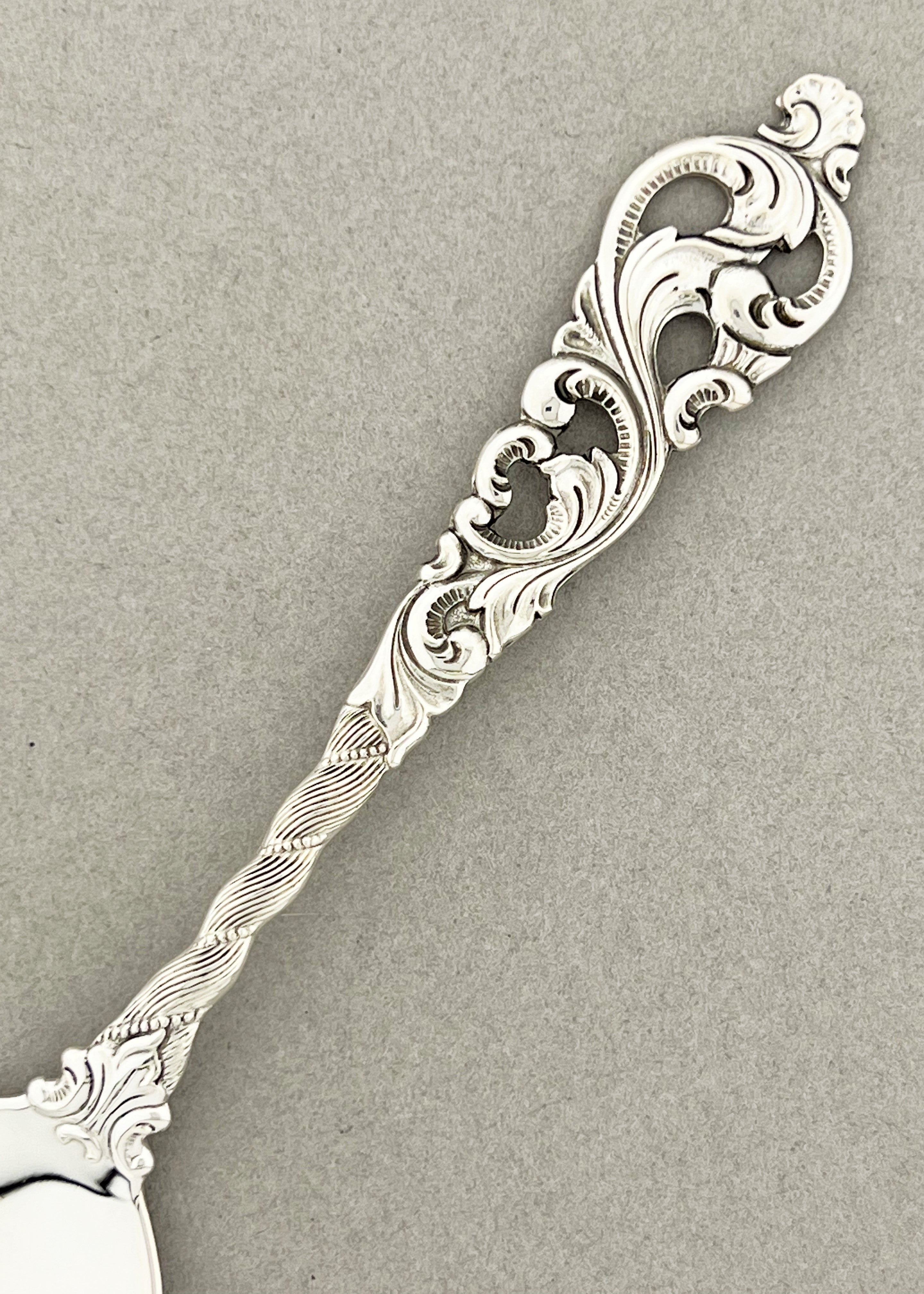 Vintage Double Rococo jelly spoon / tapas spoon / sugar spoon