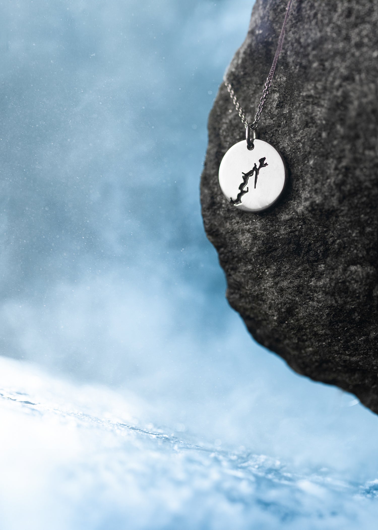 Mansjettknapper Sølv 16 mm Blank Hardangerfjord