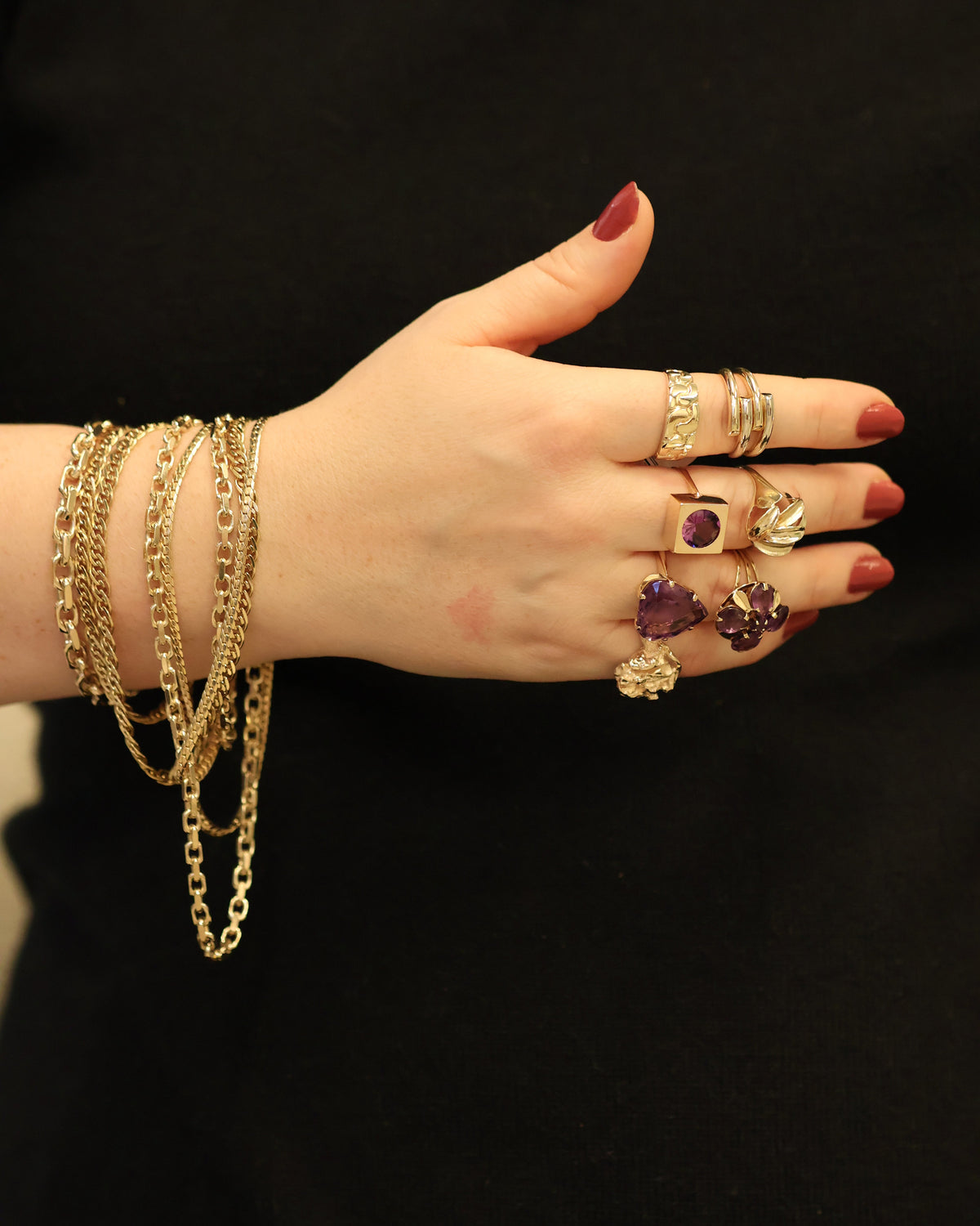 Vintage yellow gold bracelet