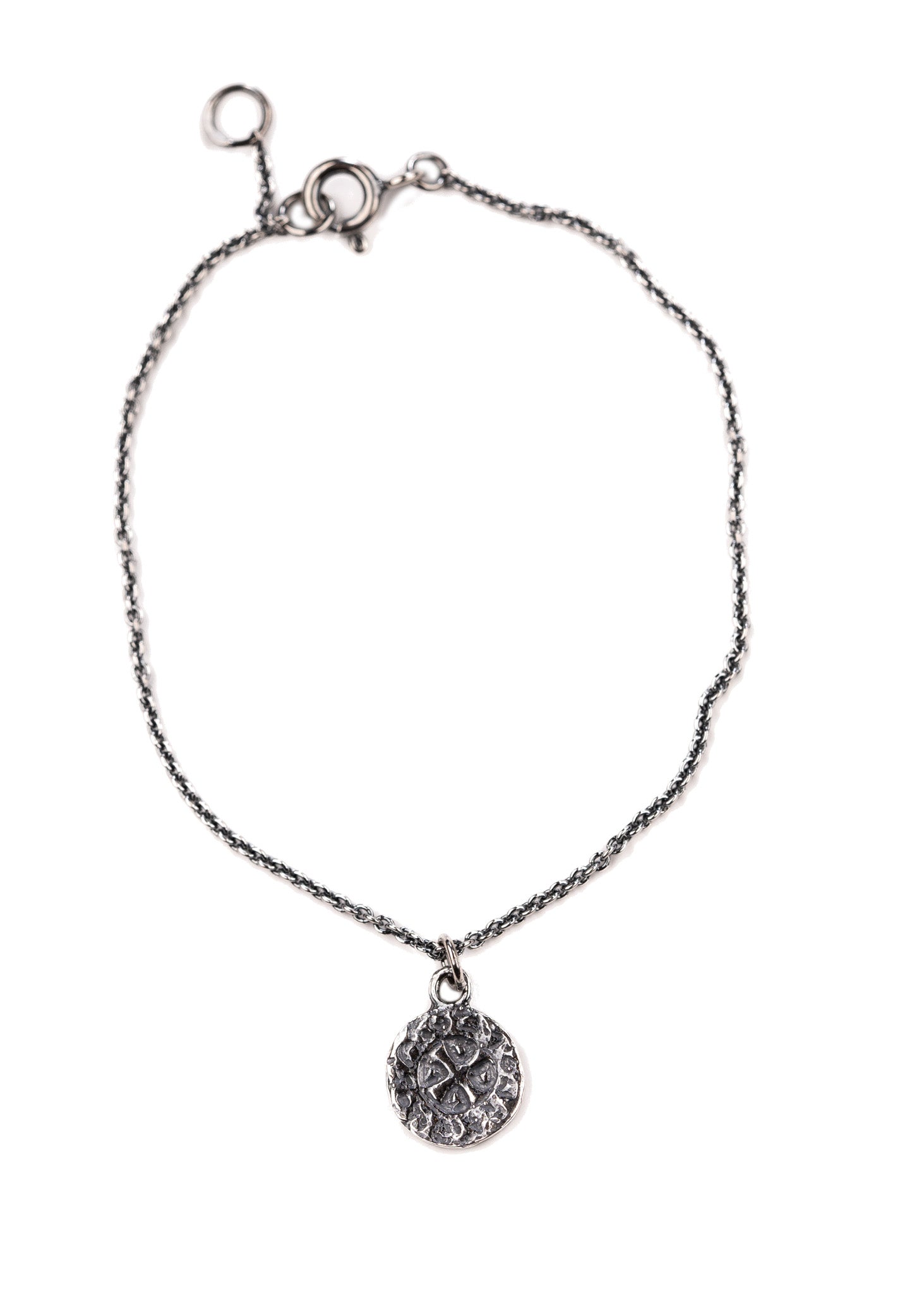 Quarterpenny bracelet oxidized silver
