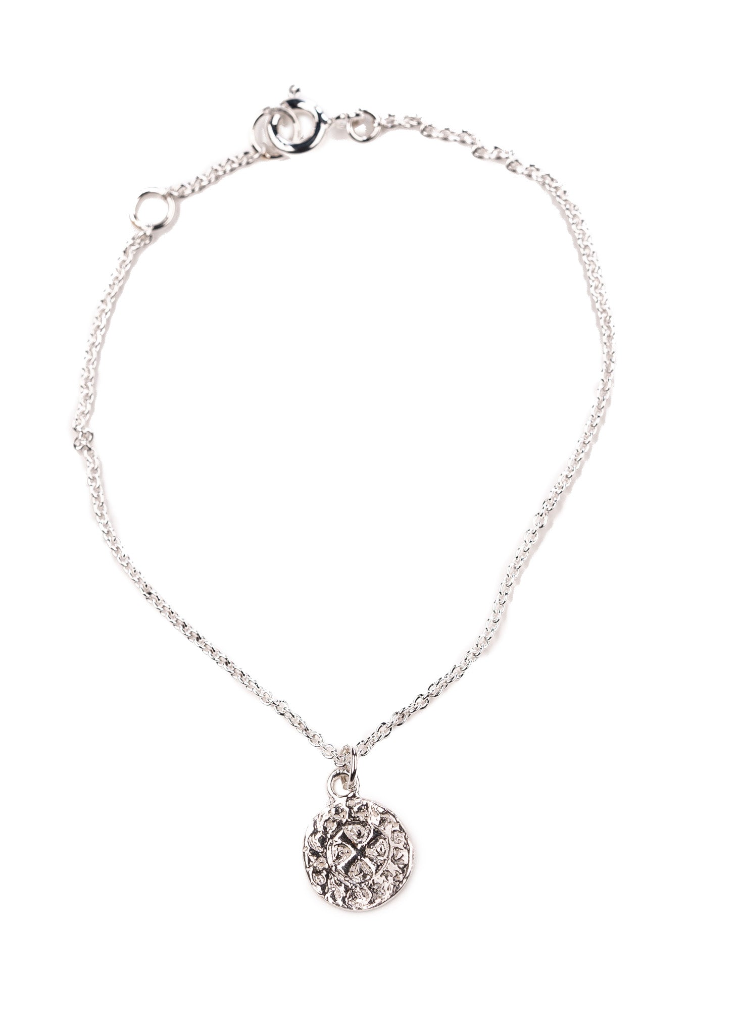 Quarterpenny bracelet silver