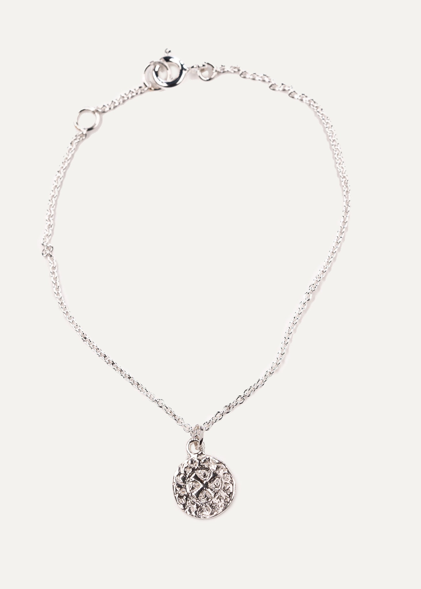 Quarterpenny bracelet silver