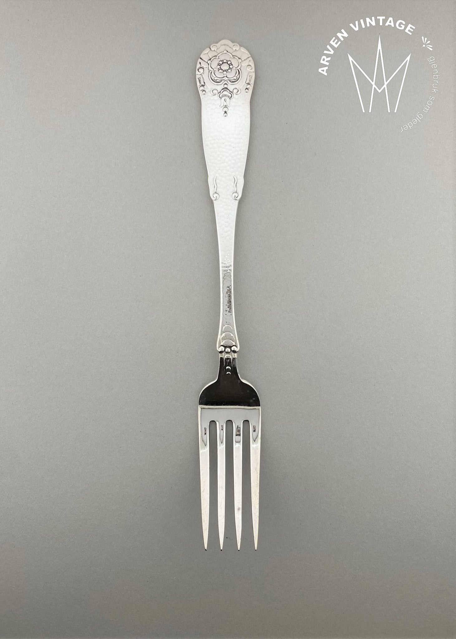 Vintage Hardanger liten spisegaffel