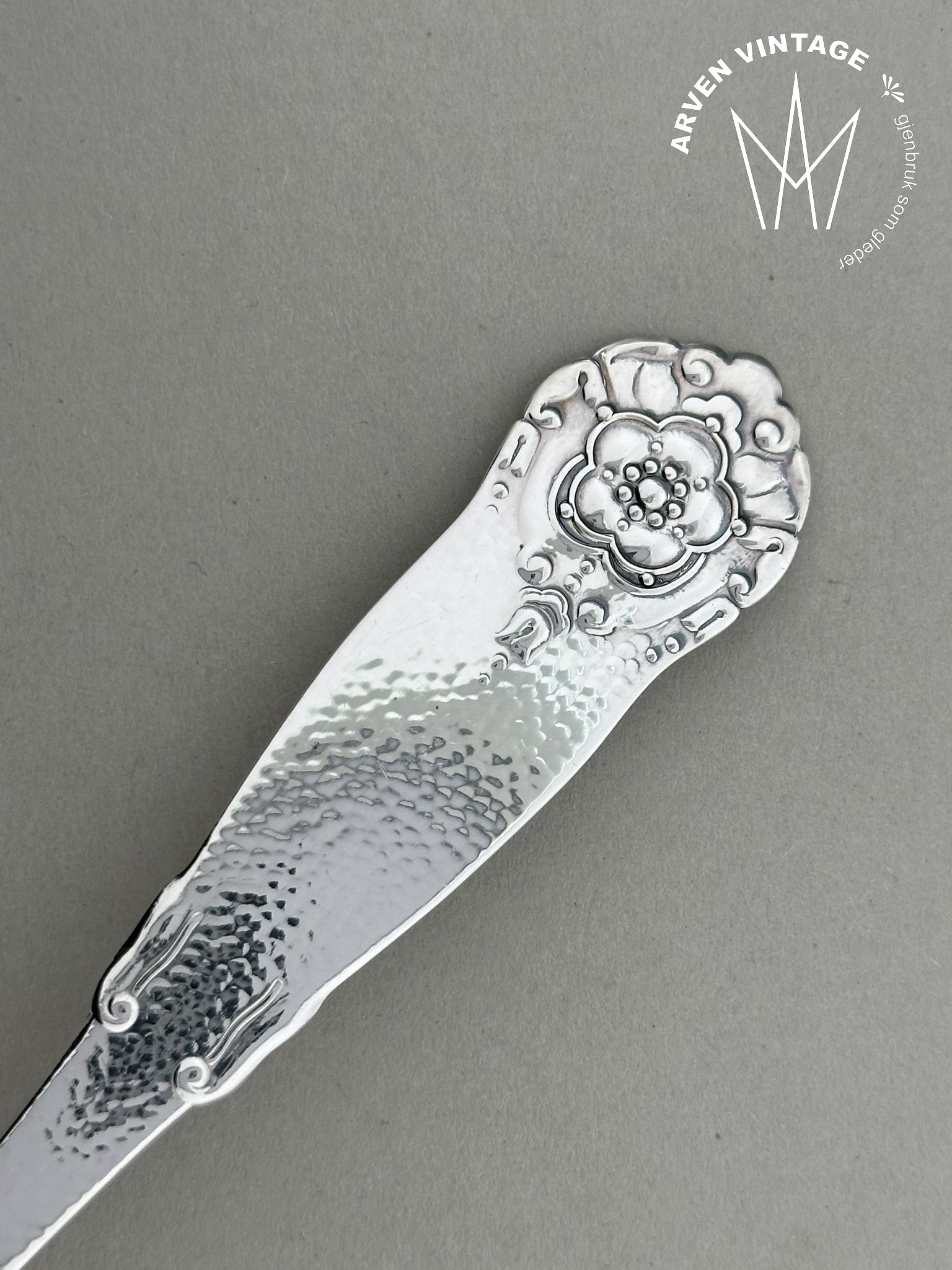 Vintage Hardanger ekstra stor spiseskje