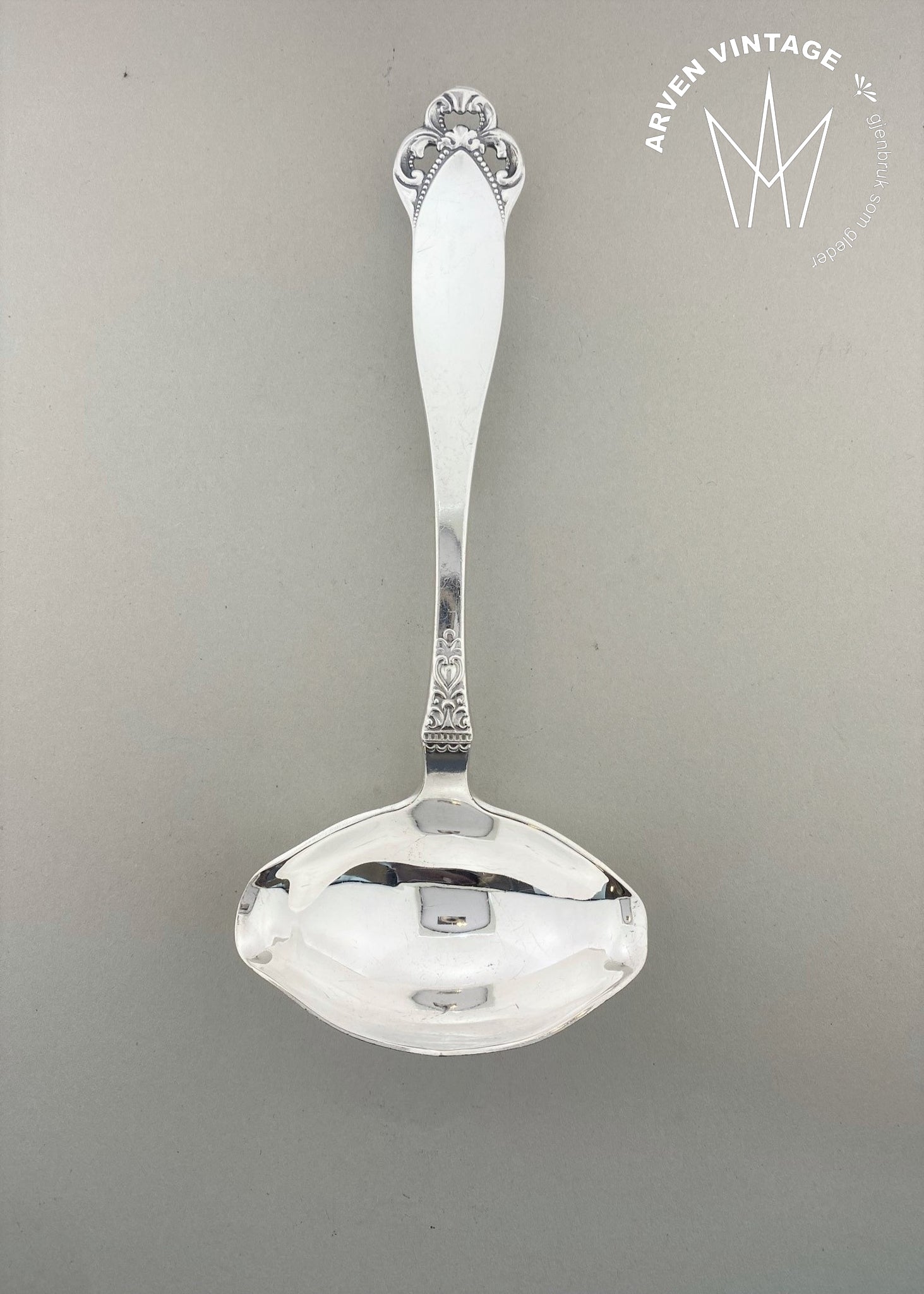 Vintage Laila sauce spoon with hook