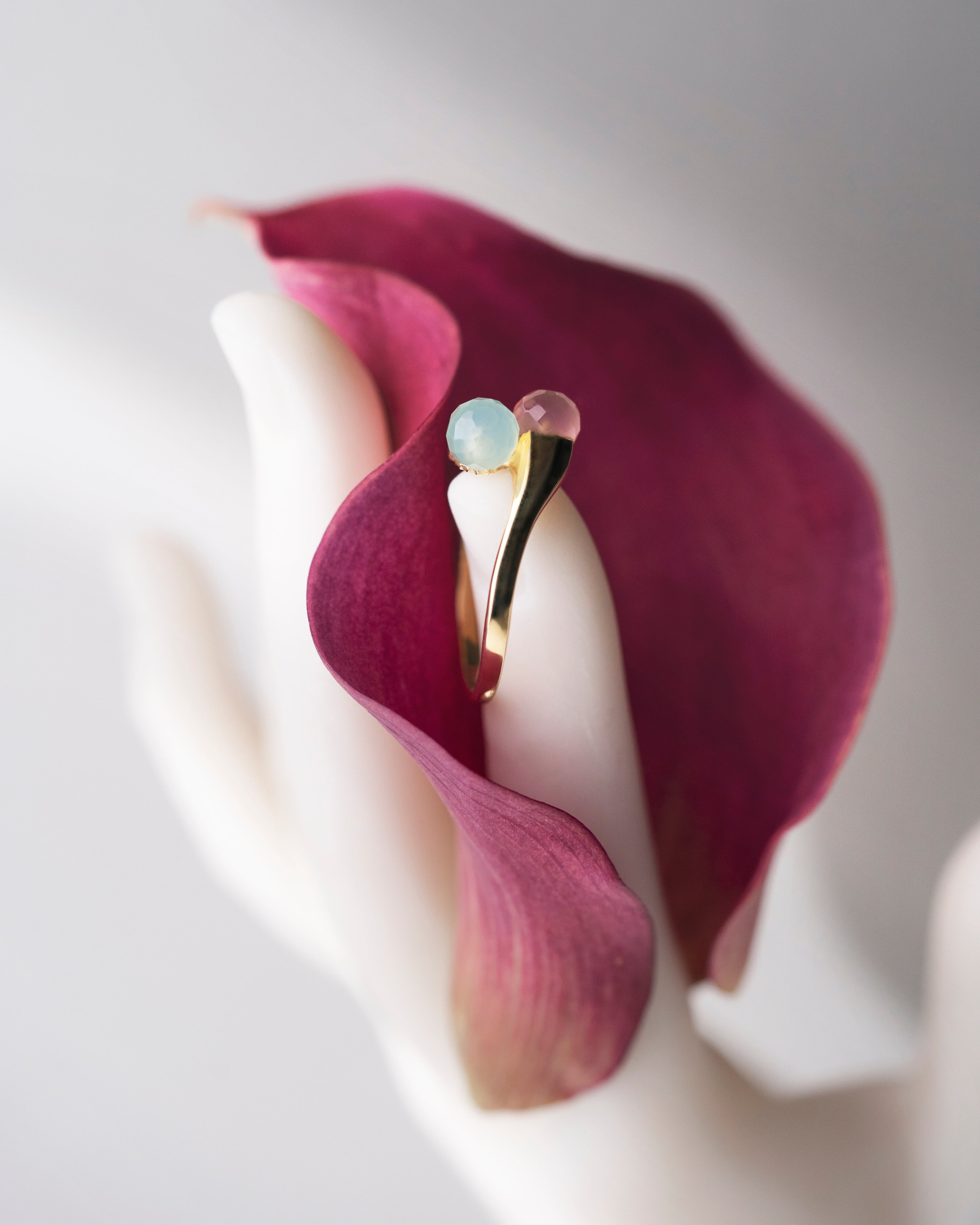 Bon Bon duo ring quartz