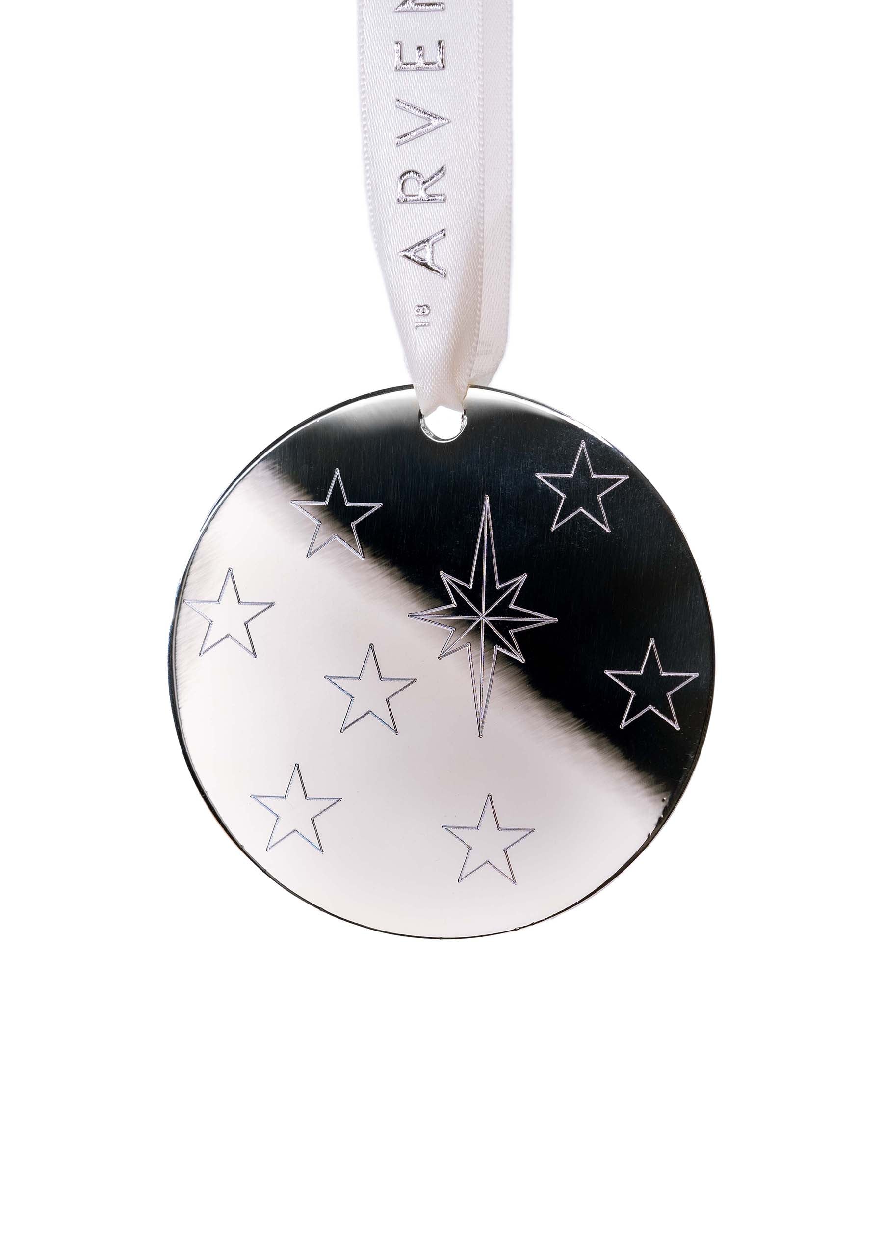 Shooting star silver plated 7.4 cm 