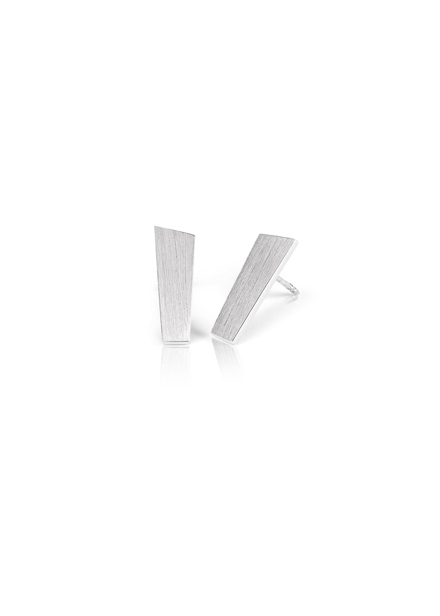 Earrings 18 mm Silver Matt Pulpit Rock