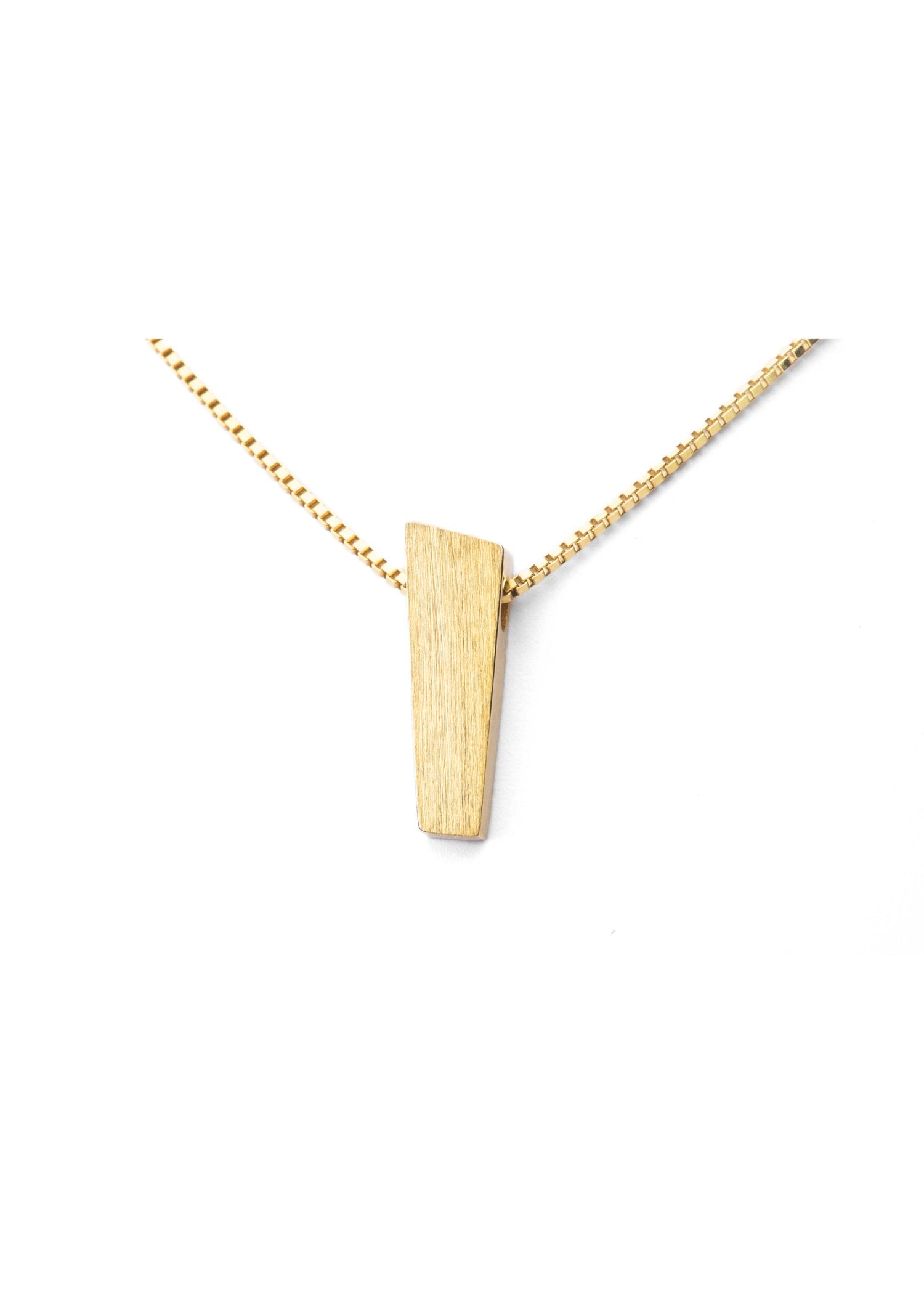 Pendant 18 mm Gold Matt Pulpit Rock