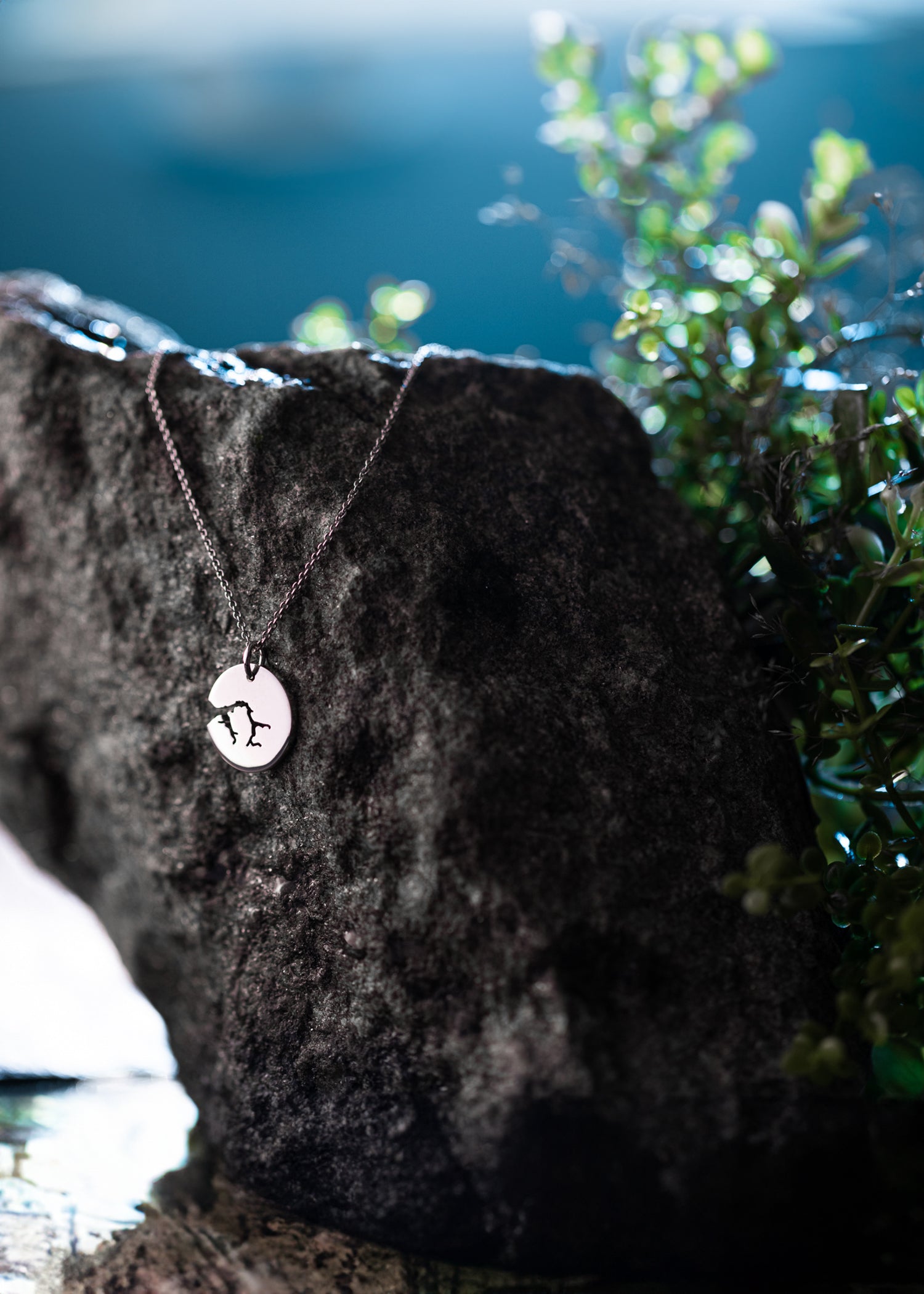 Pendant Silver 12 mm Blank Geirangerfjord 