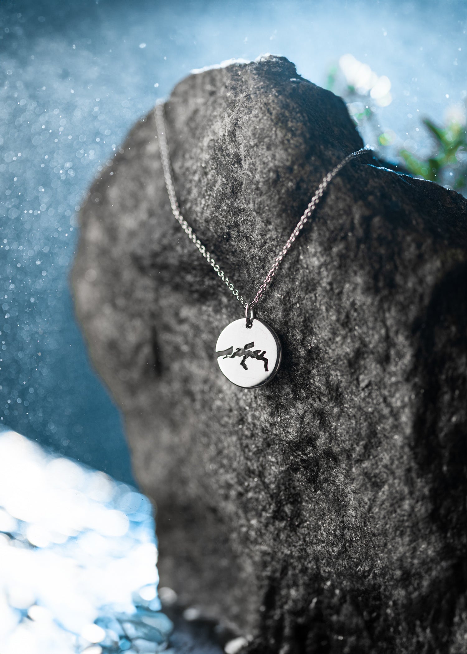 Pendant Silver 12 mm Shiny Saltfjord