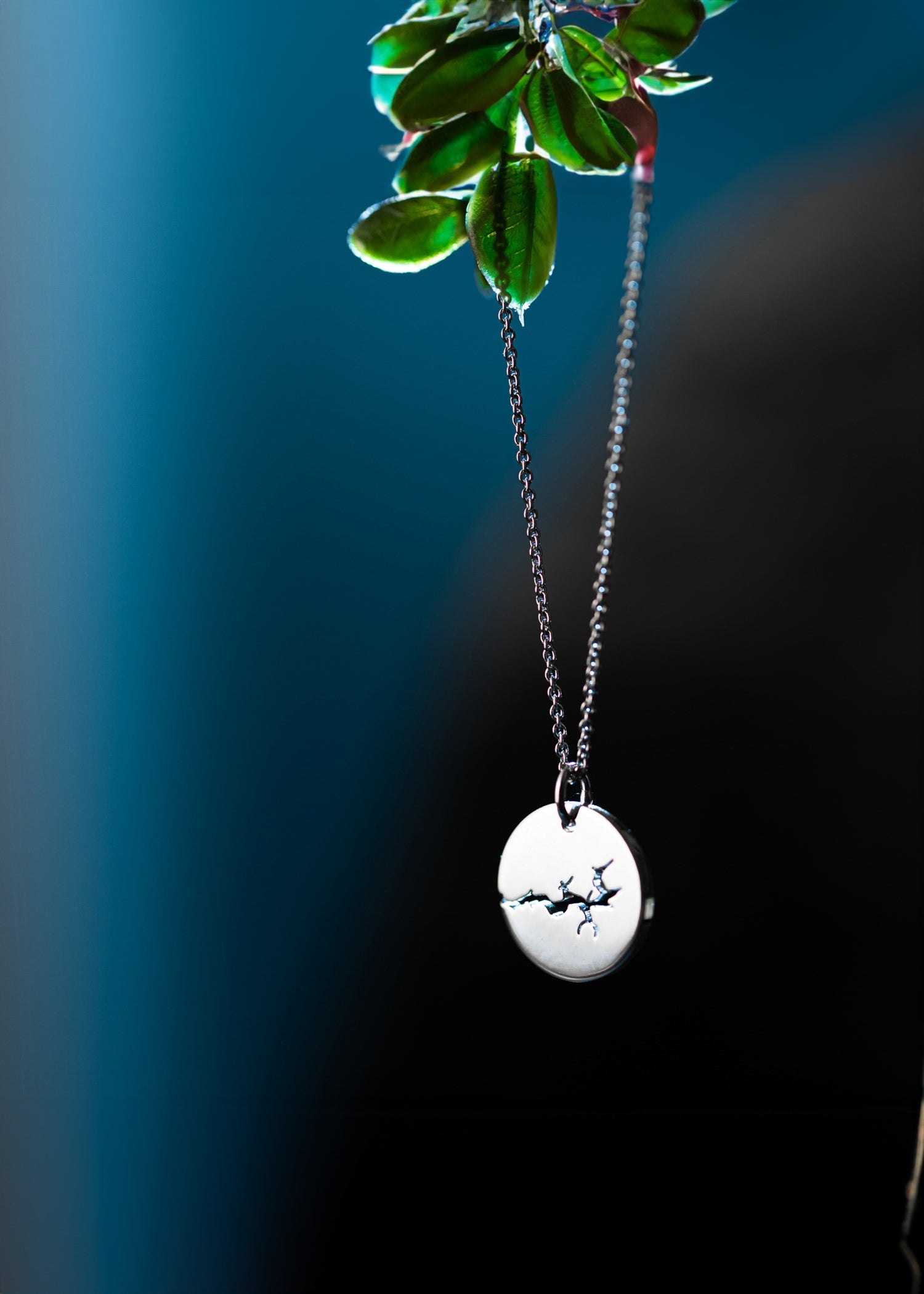 Pendant Silver 12 mm Blank Sognefjord