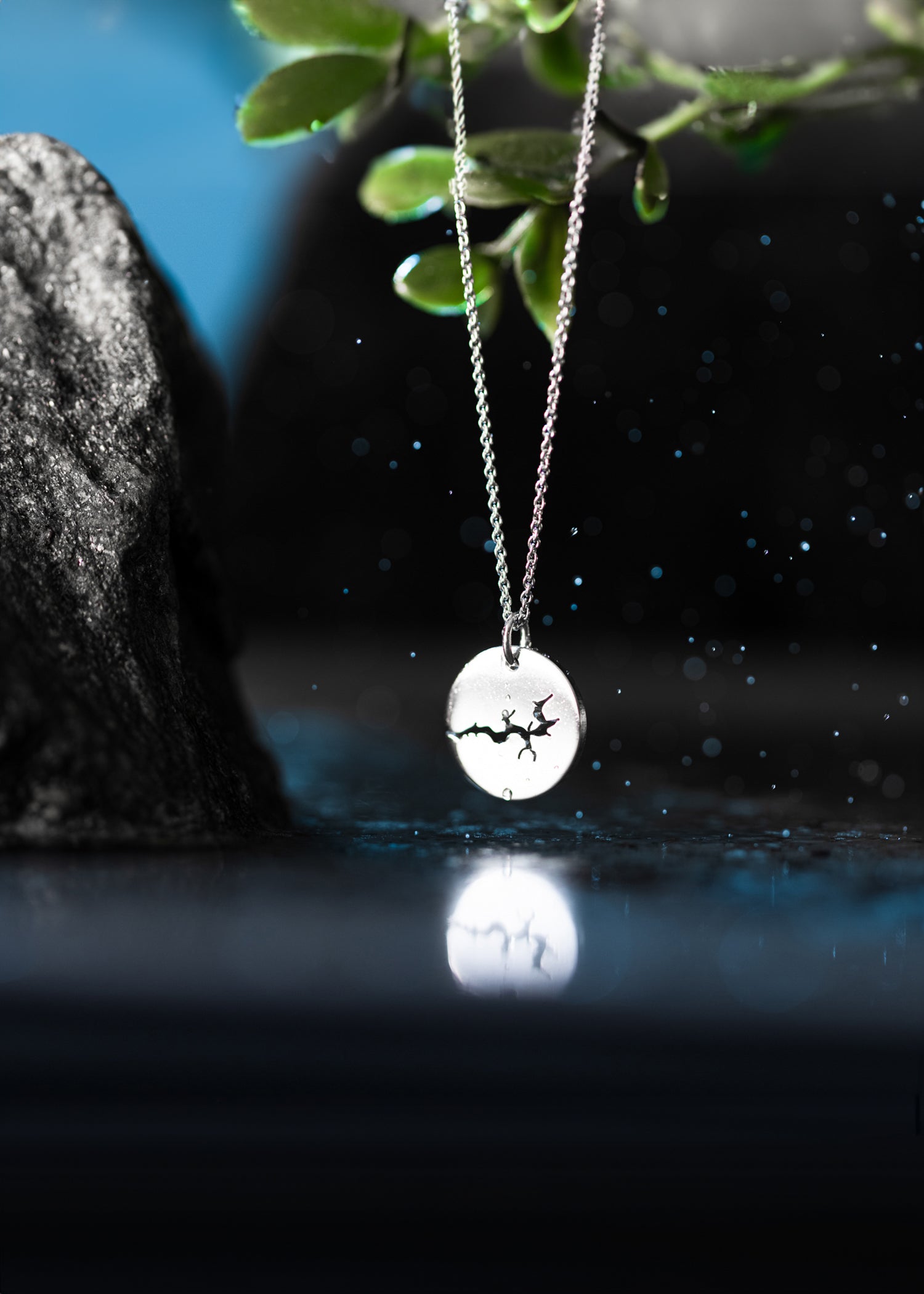 Pendant Silver 12 mm Blank Sognefjord