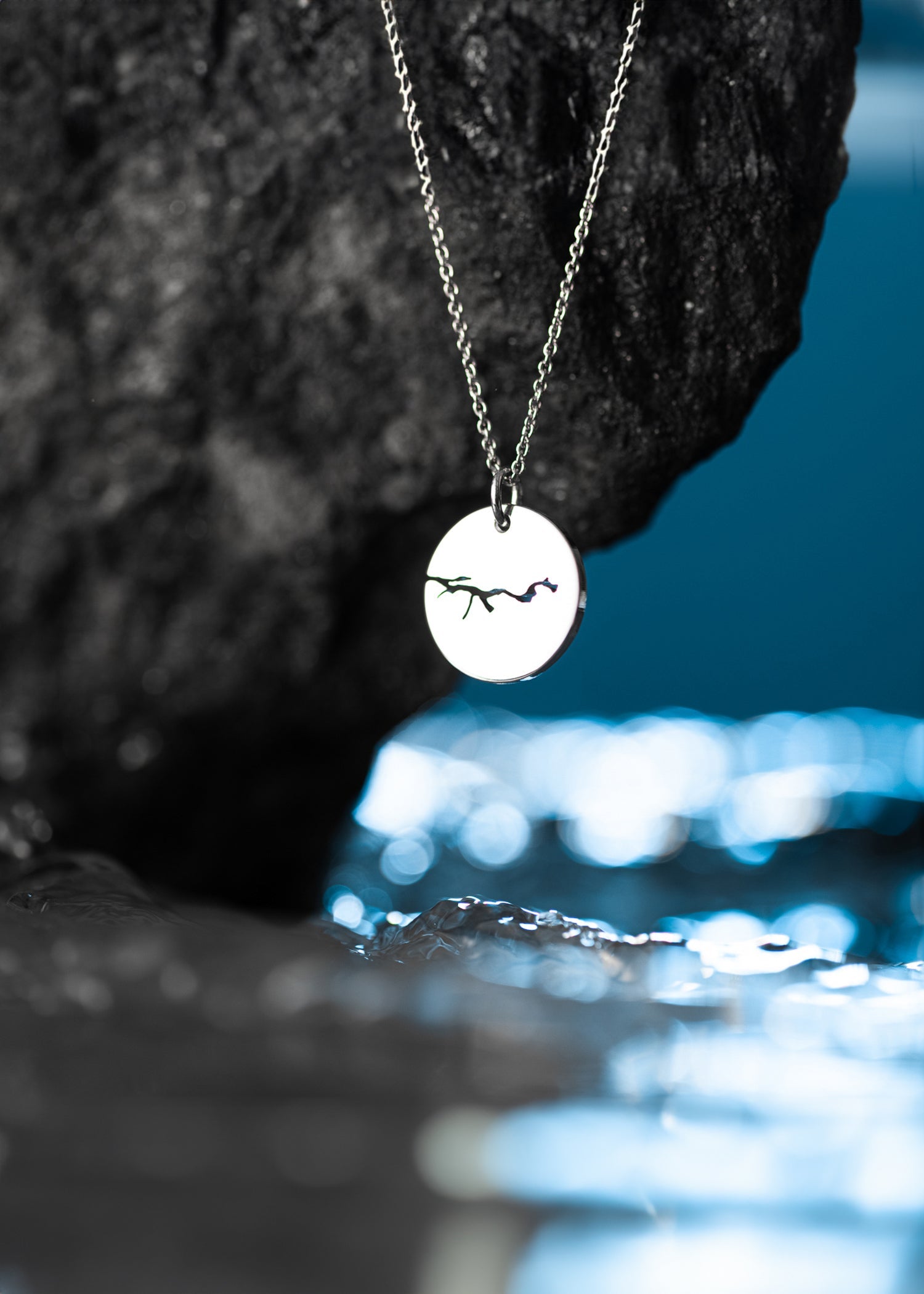 Pendant Silver 16 mm Blank Nordfjord