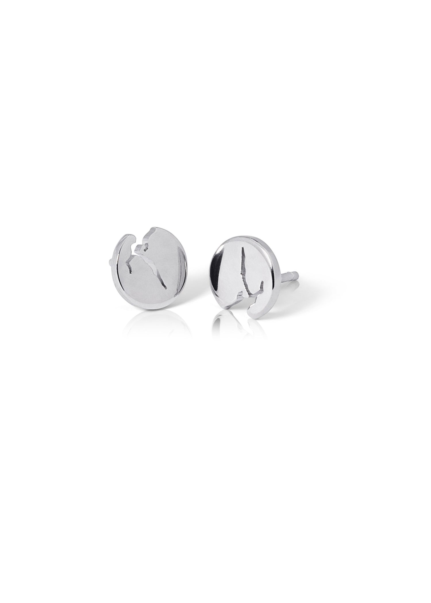 Earrings Silver 9 mm Shiny Sognefjord