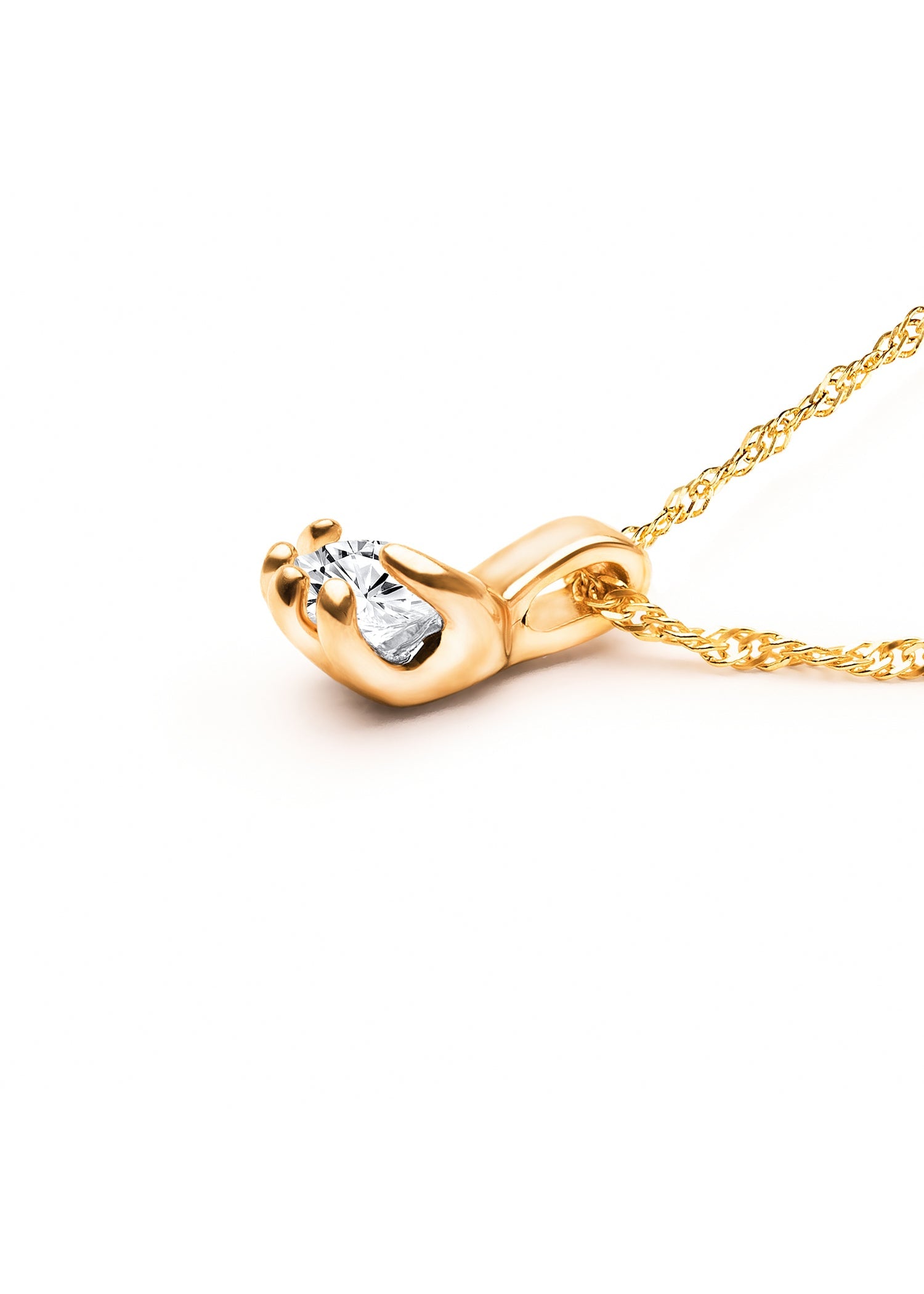In your hand 0.3ct Gold