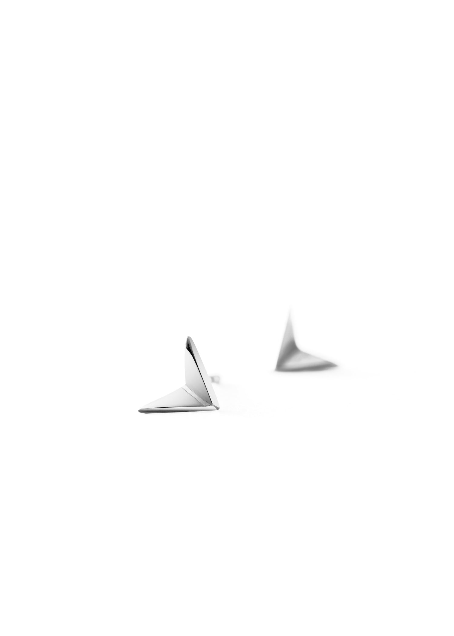 Ørepynt Small Sølv Flying Birds