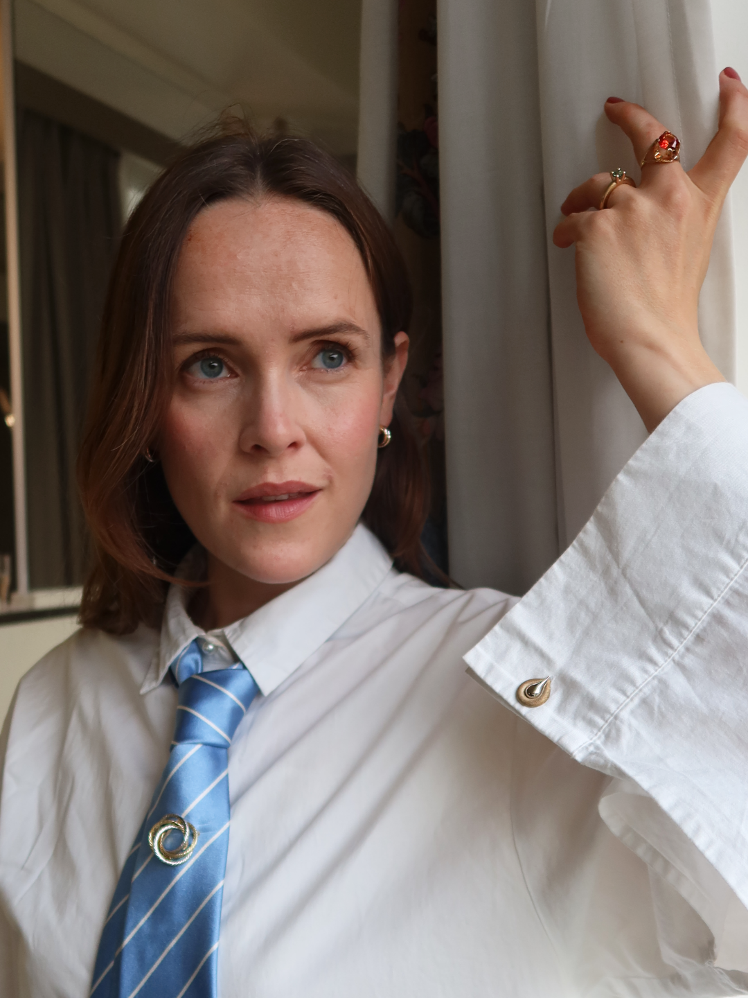 Vintage mansjetter gult gull