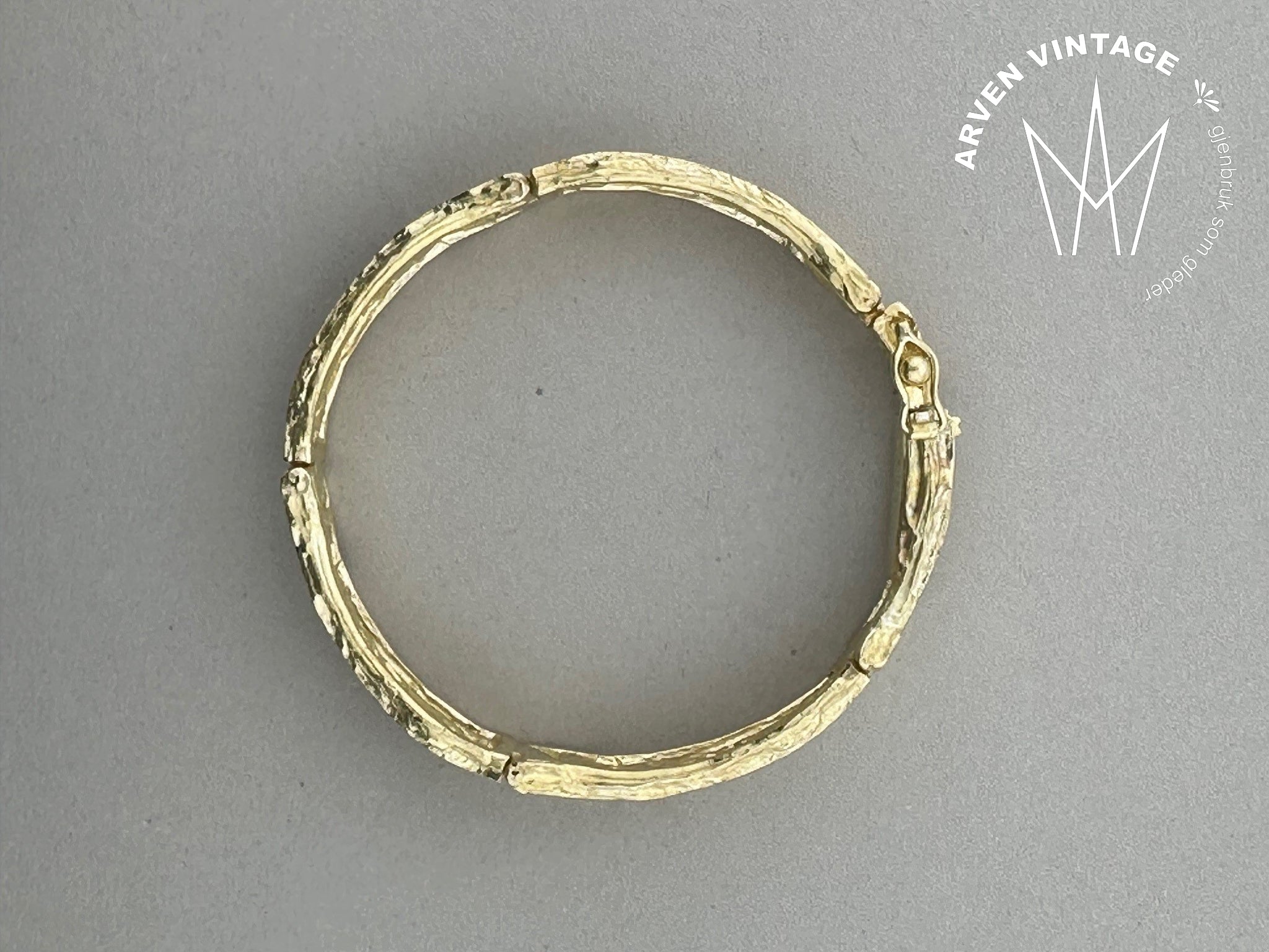 Vintage Gaia bracelet yellow gold 17.5cm