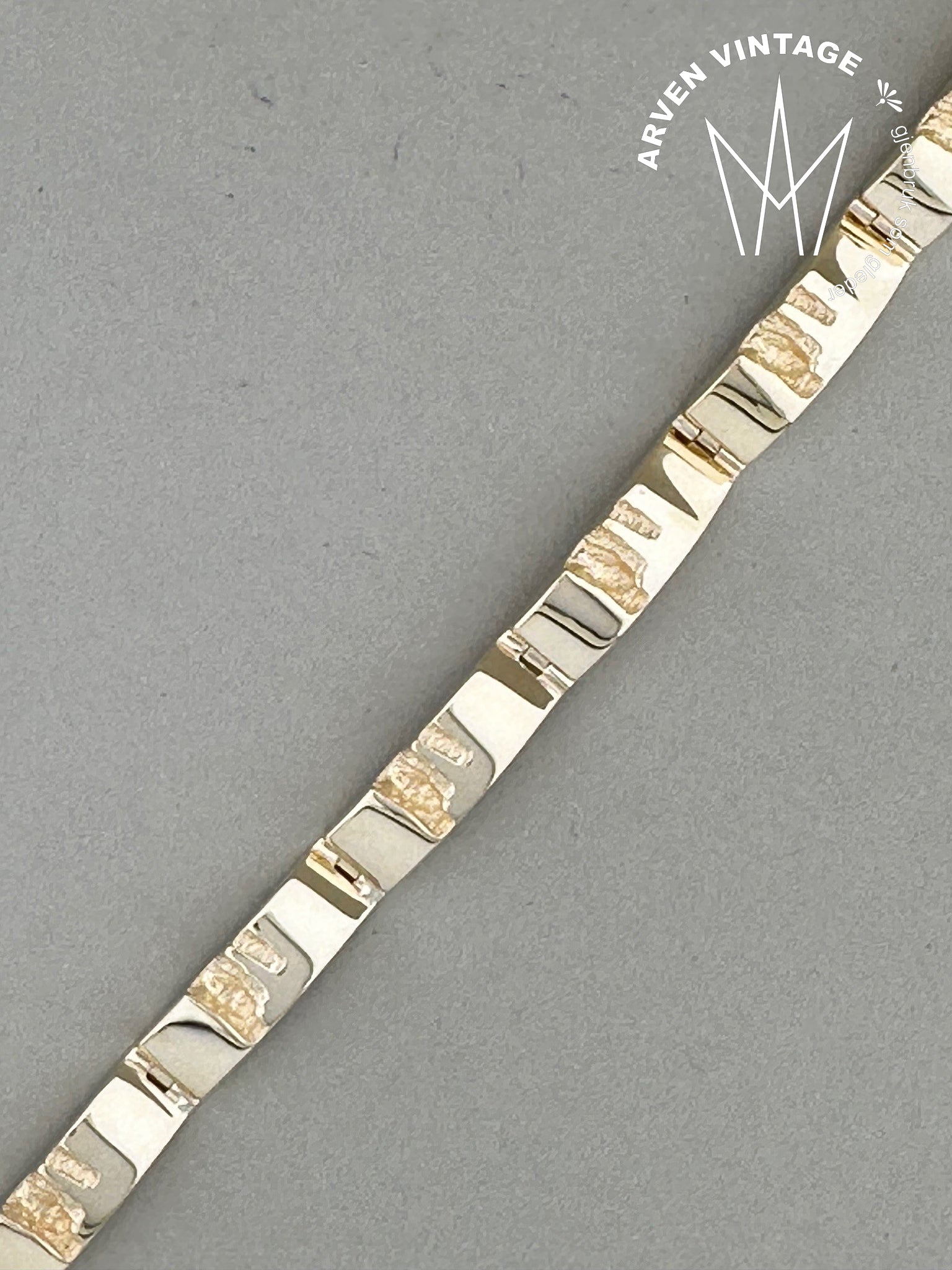 Vintage bracelet yellow gold 17.5cm