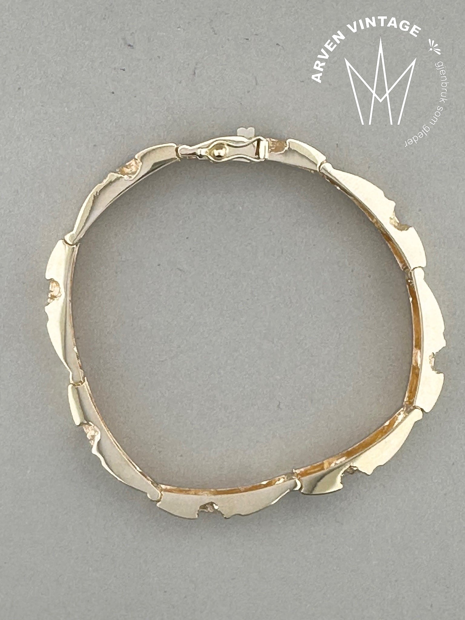 Vintage bracelet yellow gold 17.5cm