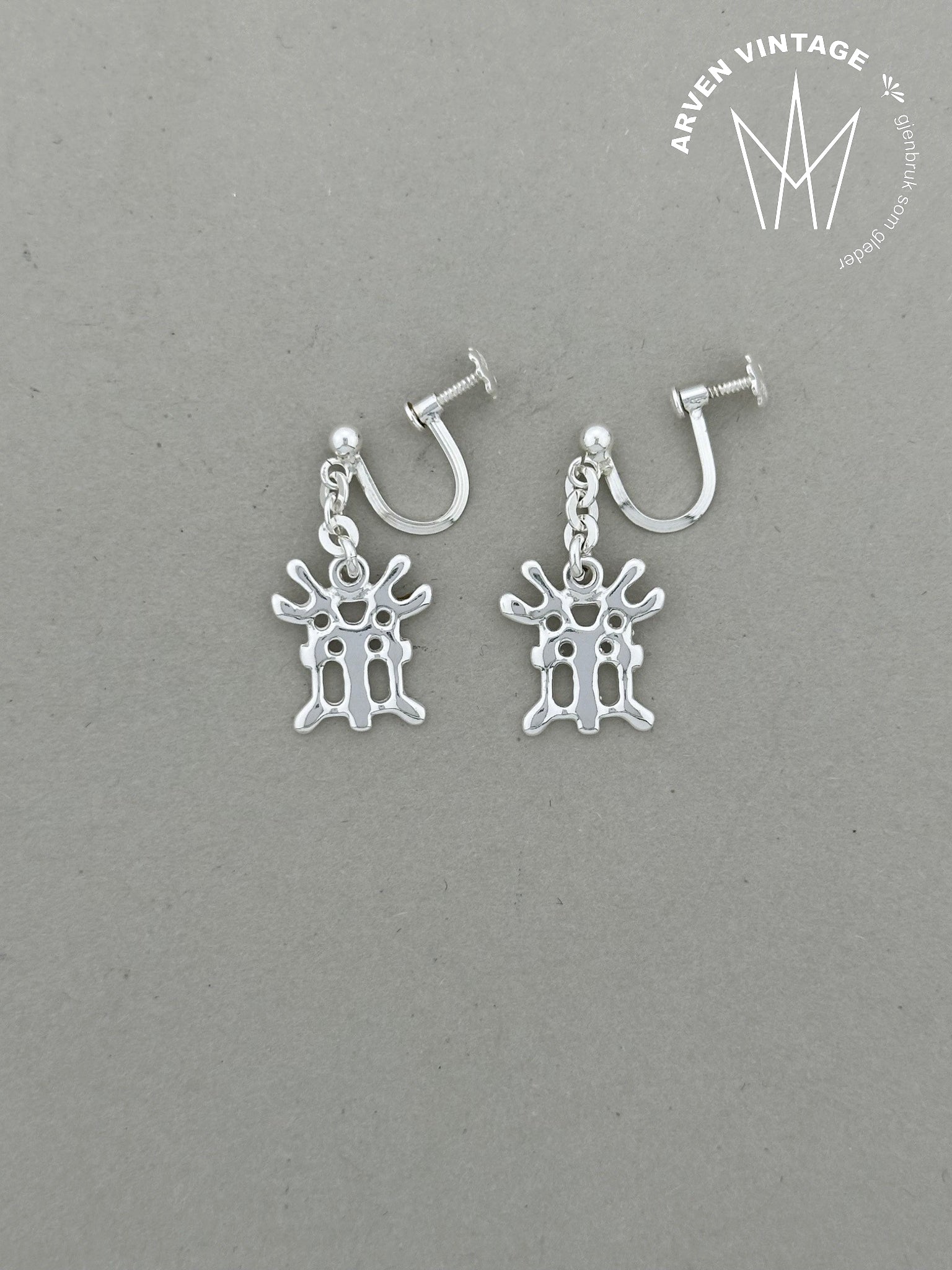 Vintage Juhls' sølv ørepynt nr151