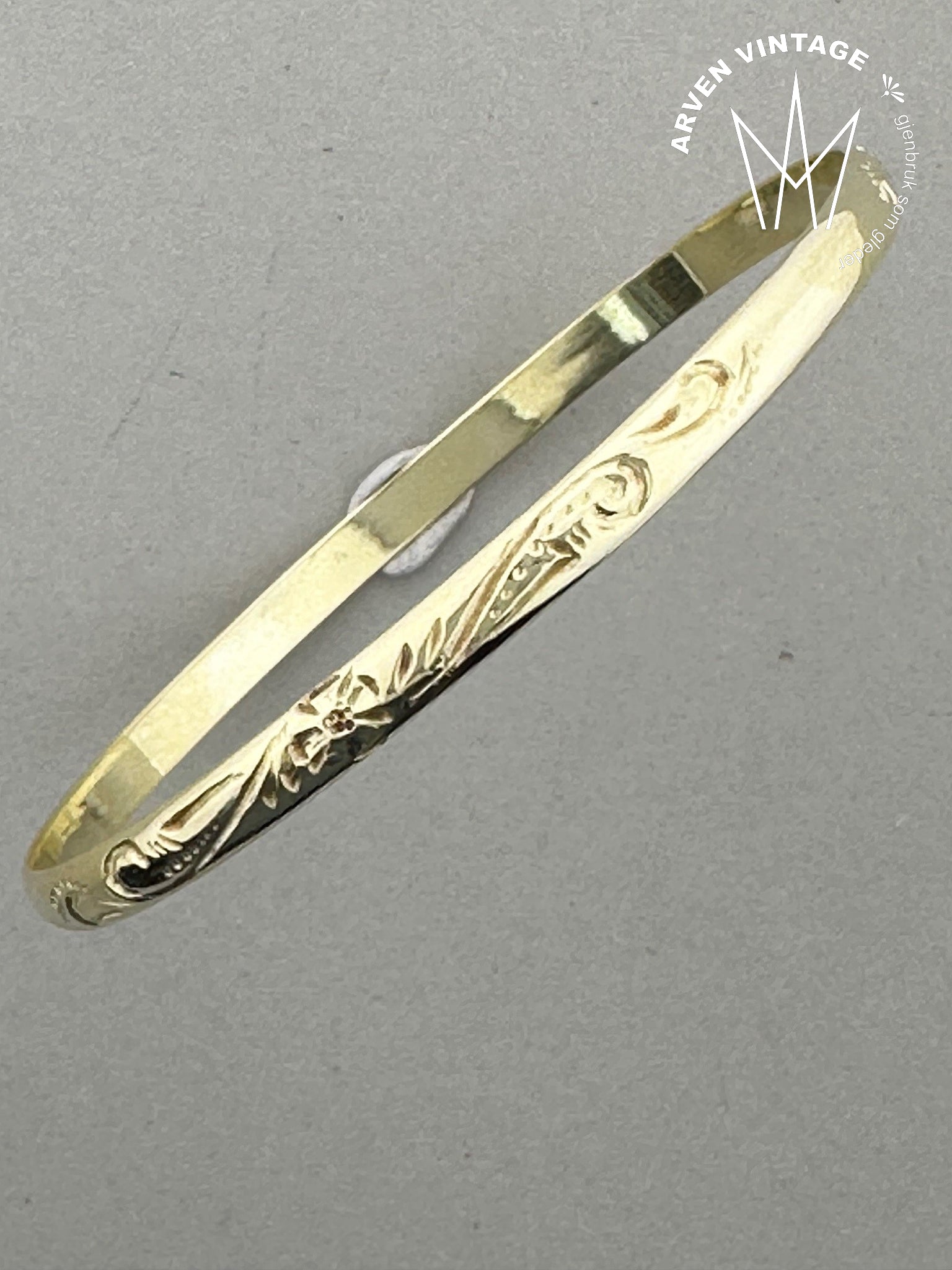 Vintage armring gult gull