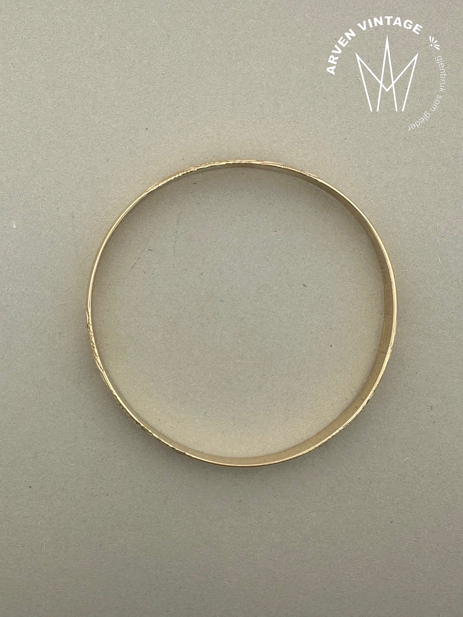Vintage armring gult gull