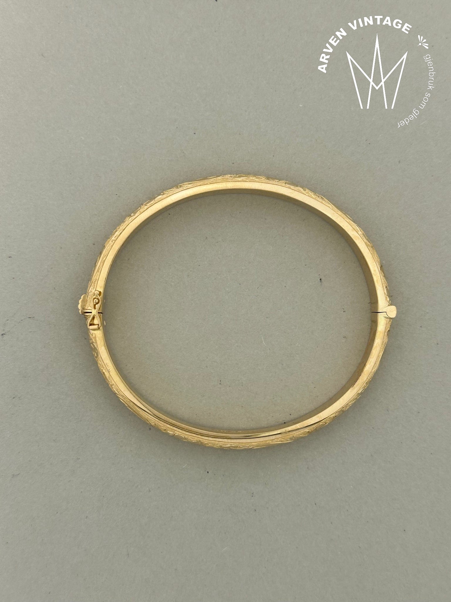 Vintage armring 18K gult gull