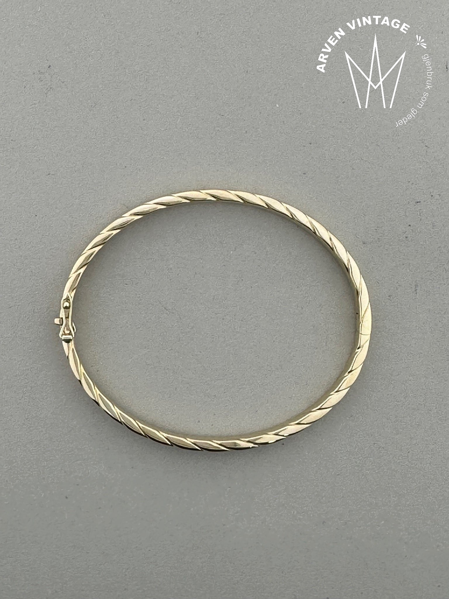 Vintage armring 18K gult gull