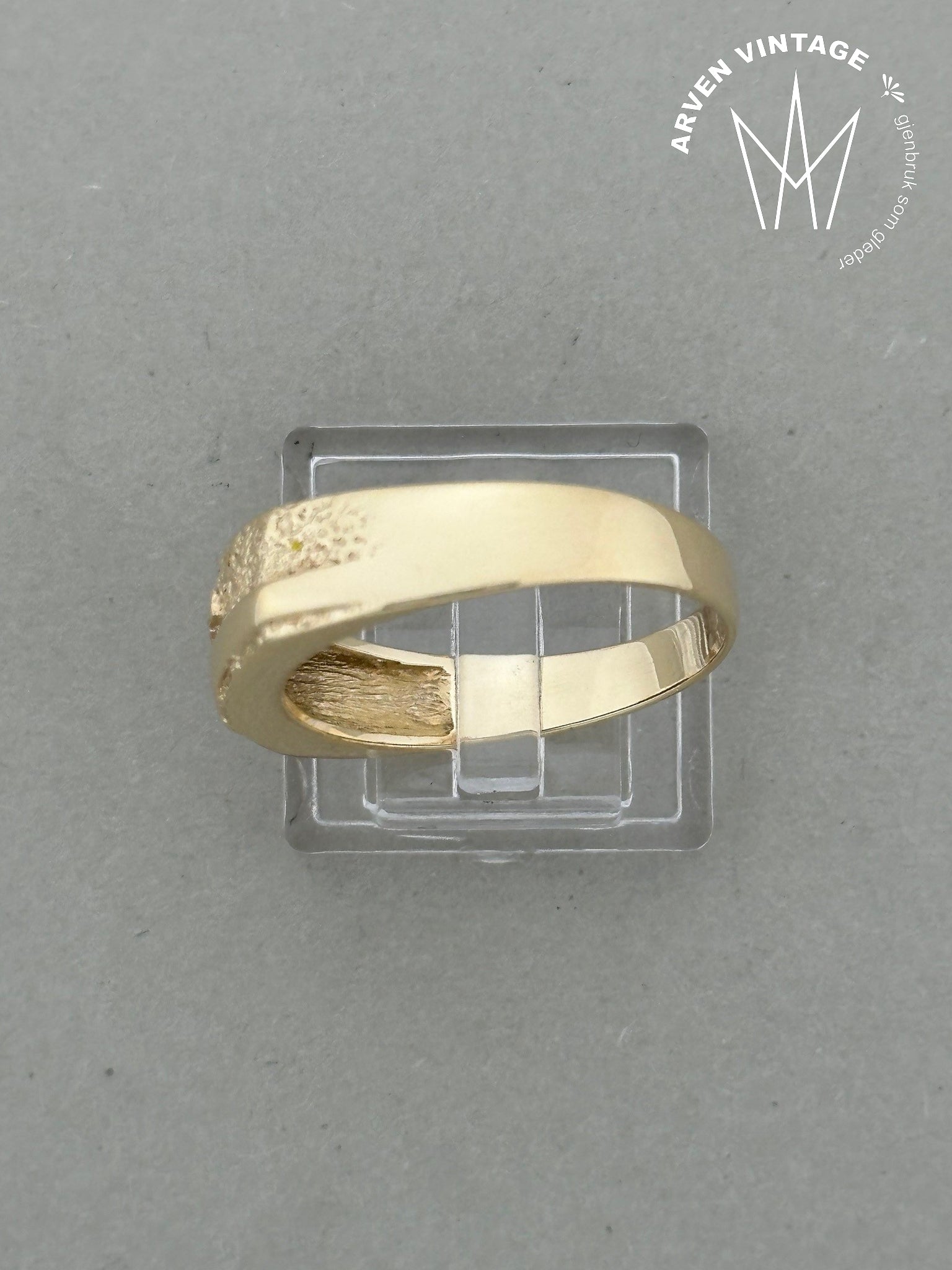 Vintage ring gult gull str 63